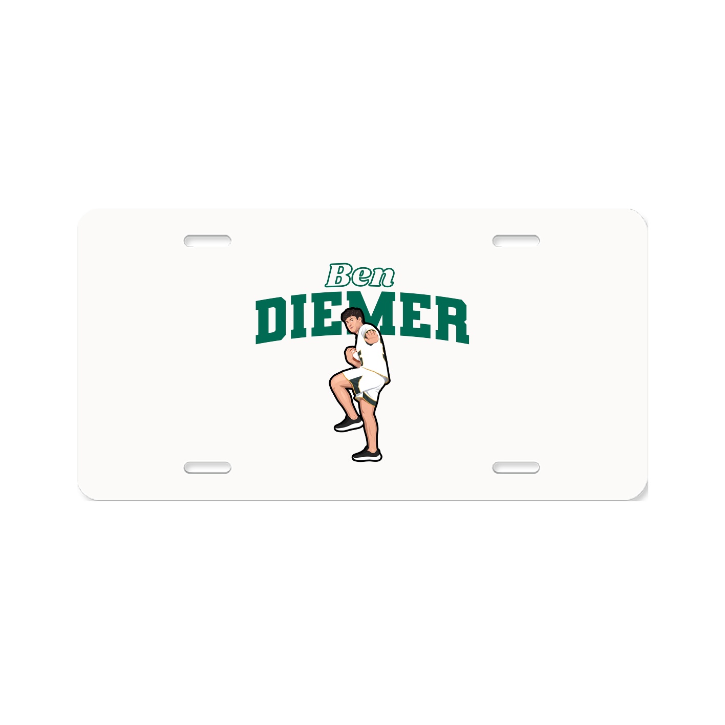 License Plate — Name Arch in Classic