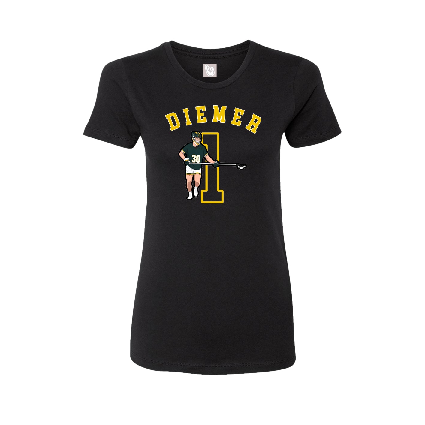 Fitted Women's Tee — Shirsey Arch in Black