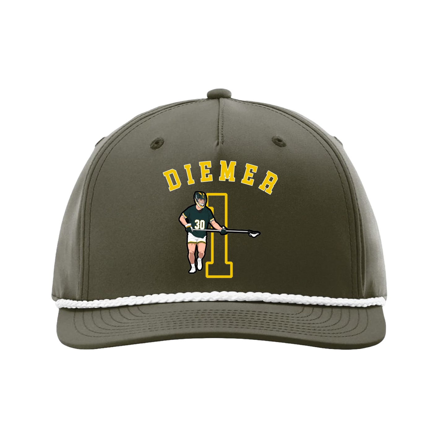 Five-Panel Classic Rope Cap — Shirsey Arch in Green
