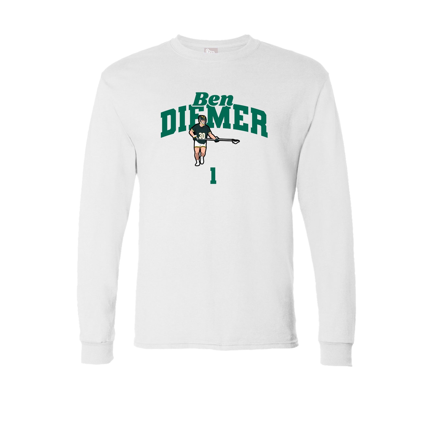 Long Sleeve Tee — Signature Arch in White