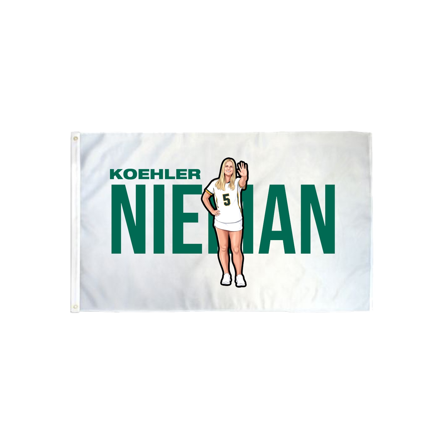 3x5 Flag — Player Name in Classic