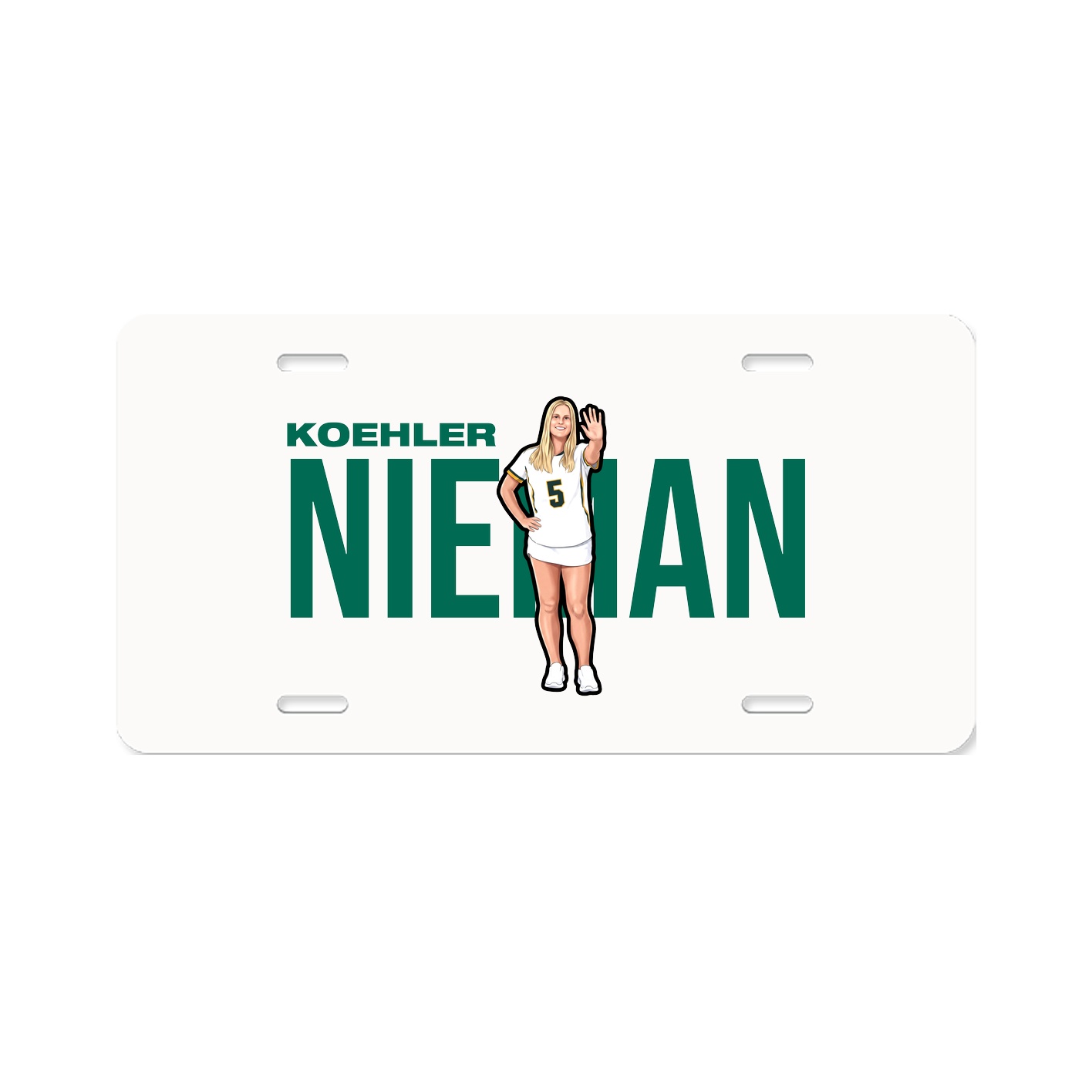 License Plate — Player Name in Classic