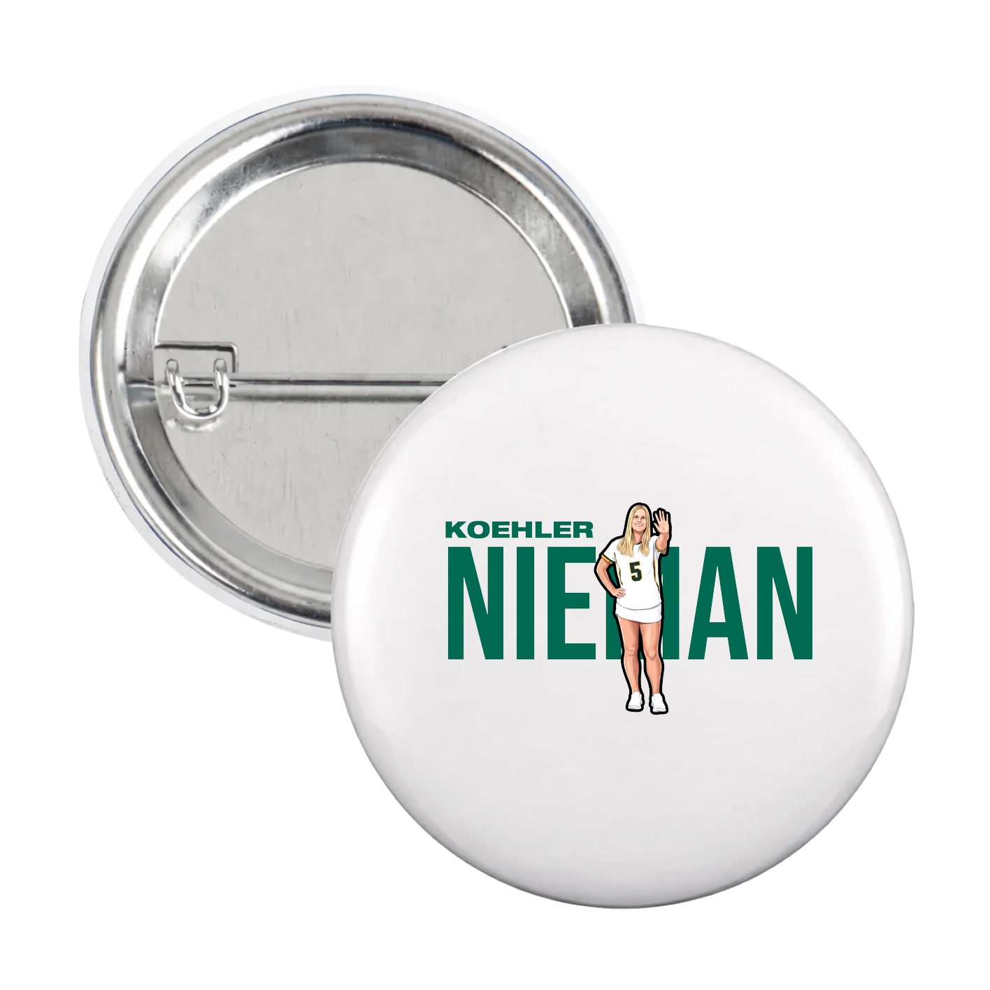 Game Day Button — Player Name in White