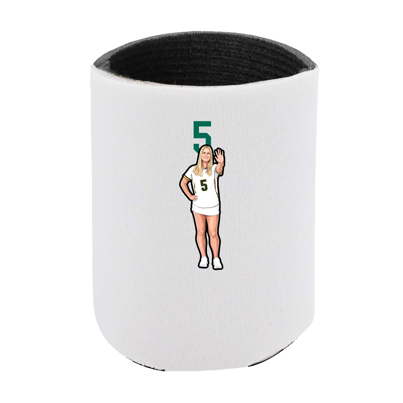 Can Holder — Number Top in White