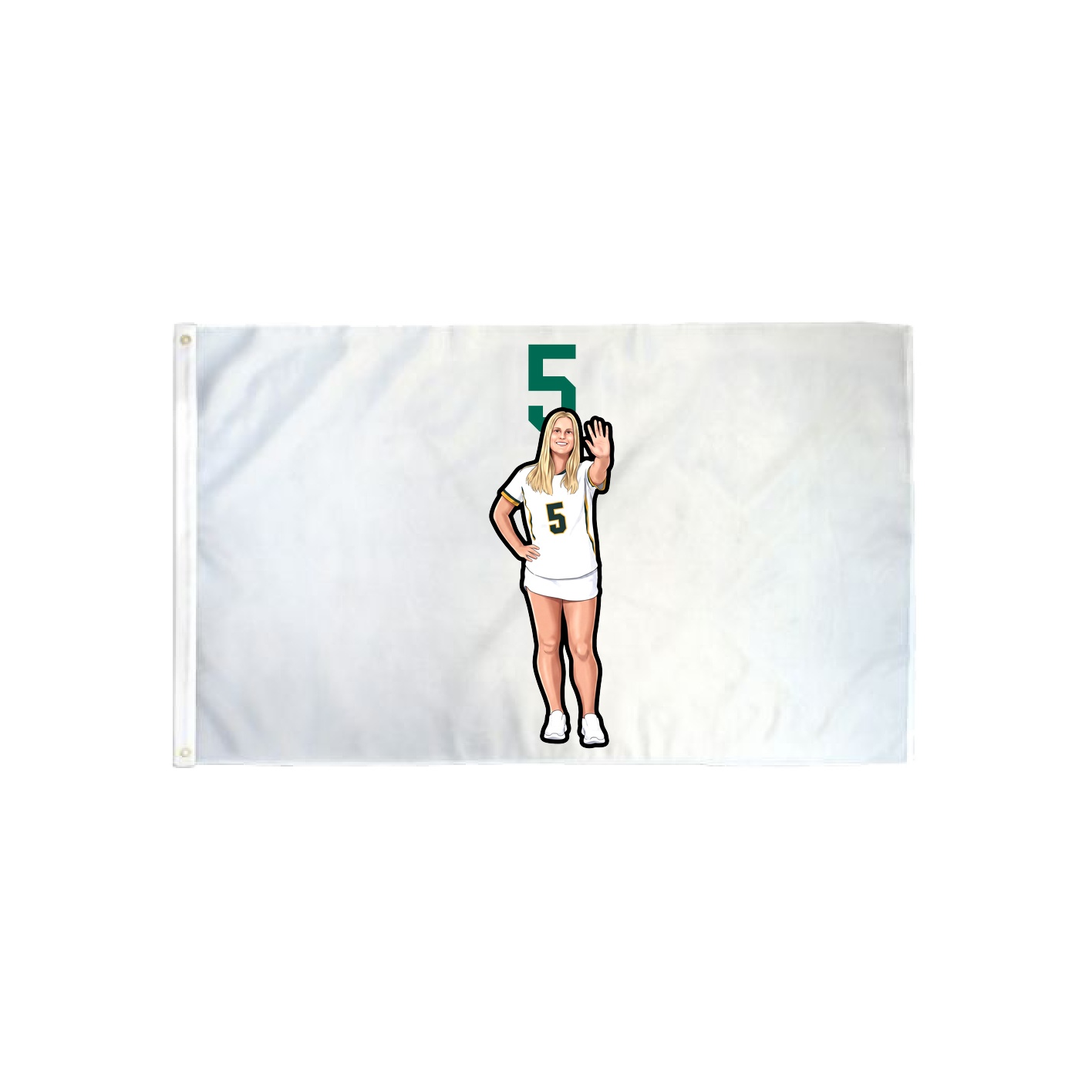 3x5 Flag — Number Top in Classic
