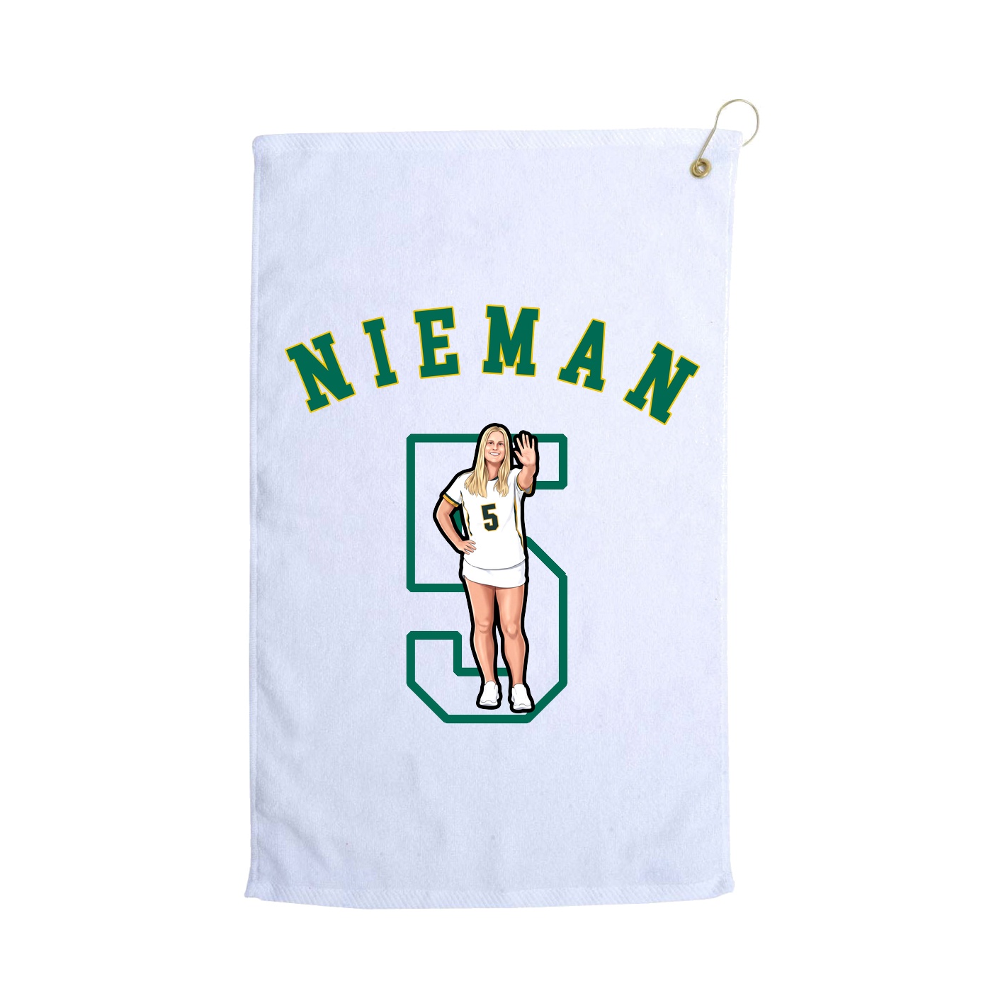 Golf Towel — Shirsey Arch in White