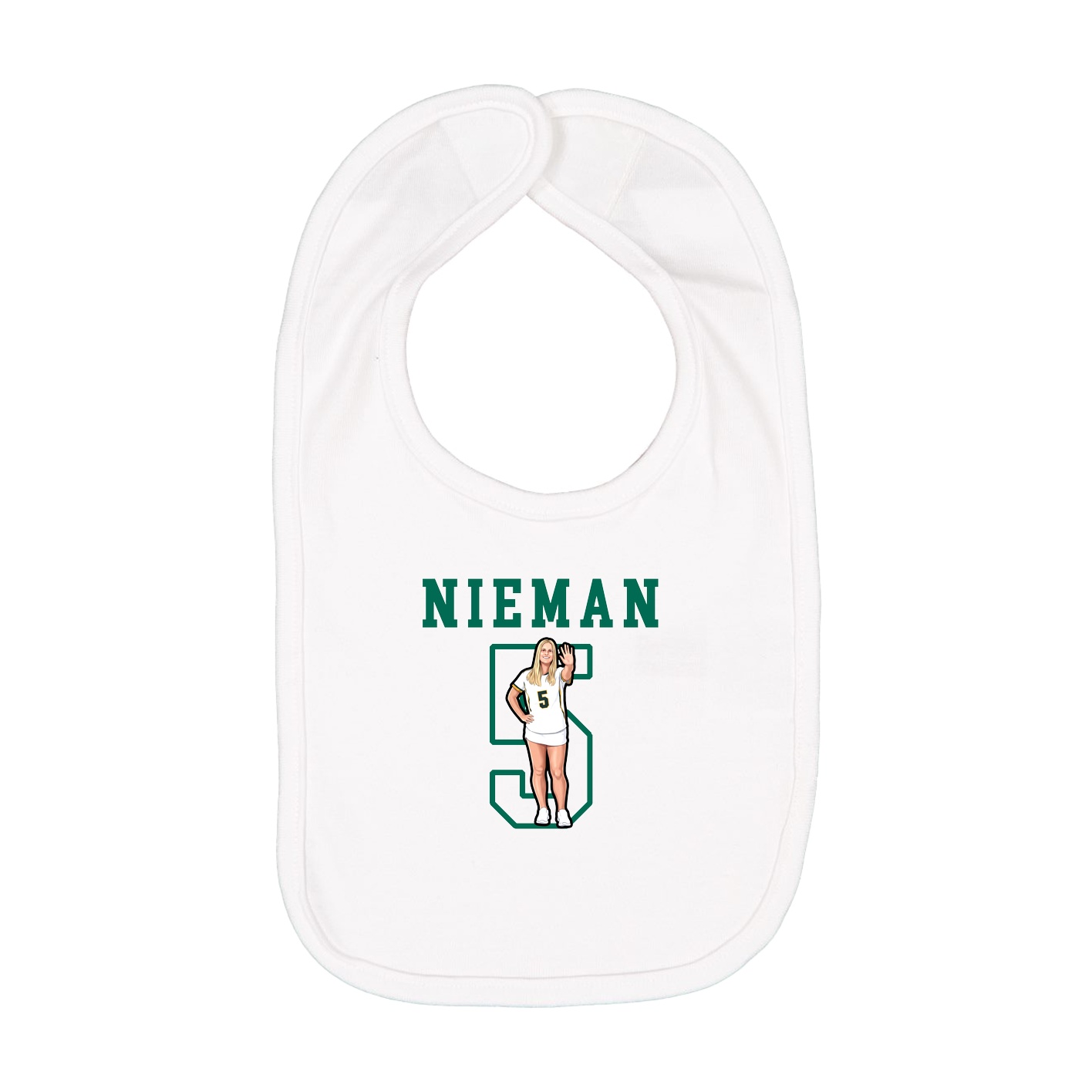 Infant Bib — Shirsey in White