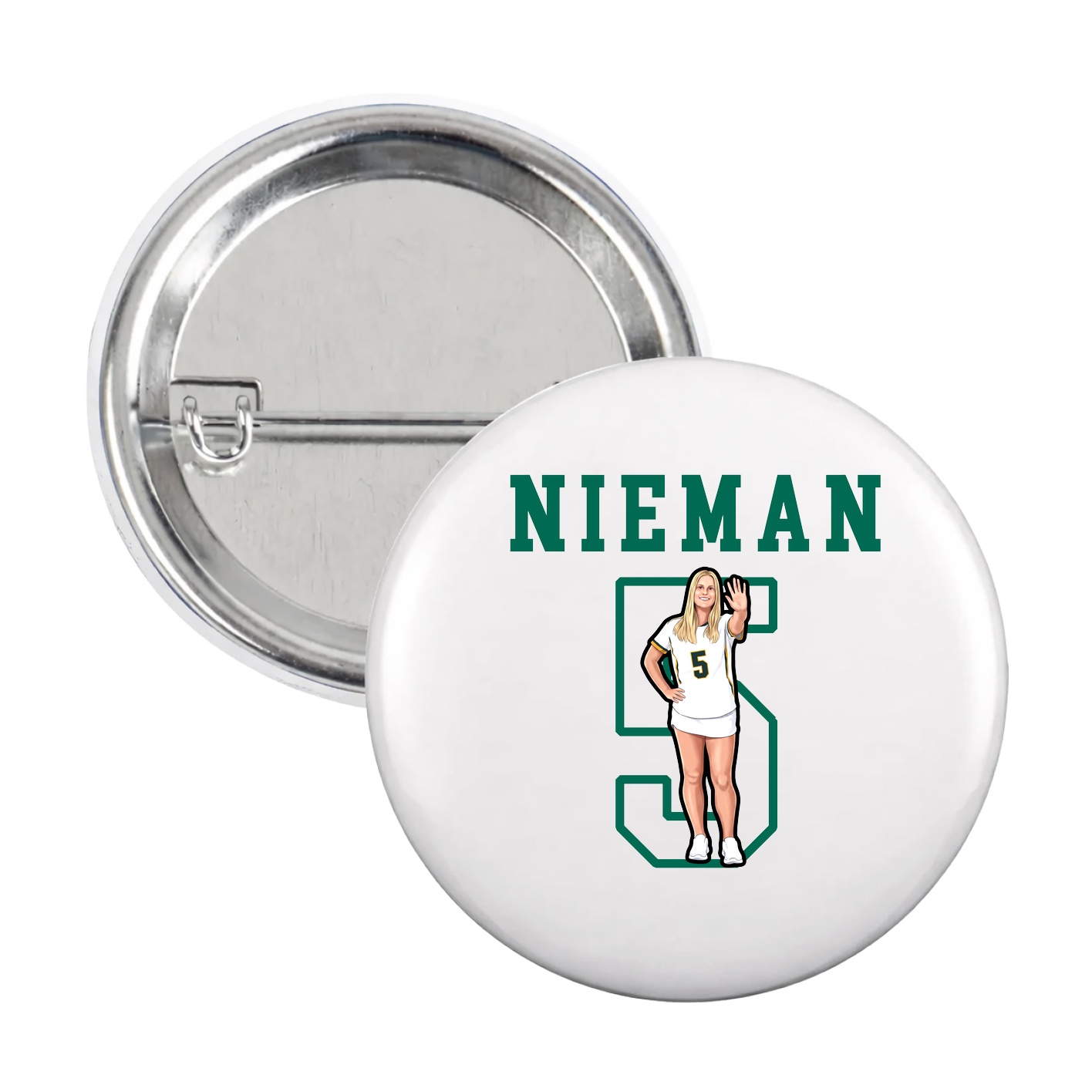 Game Day Button — Shirsey in White