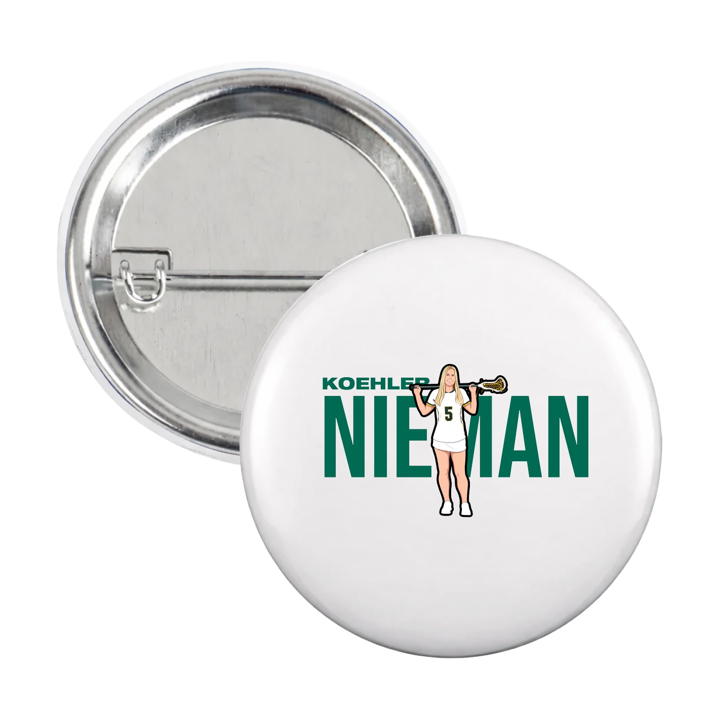 Game Day Button — Player Name in White