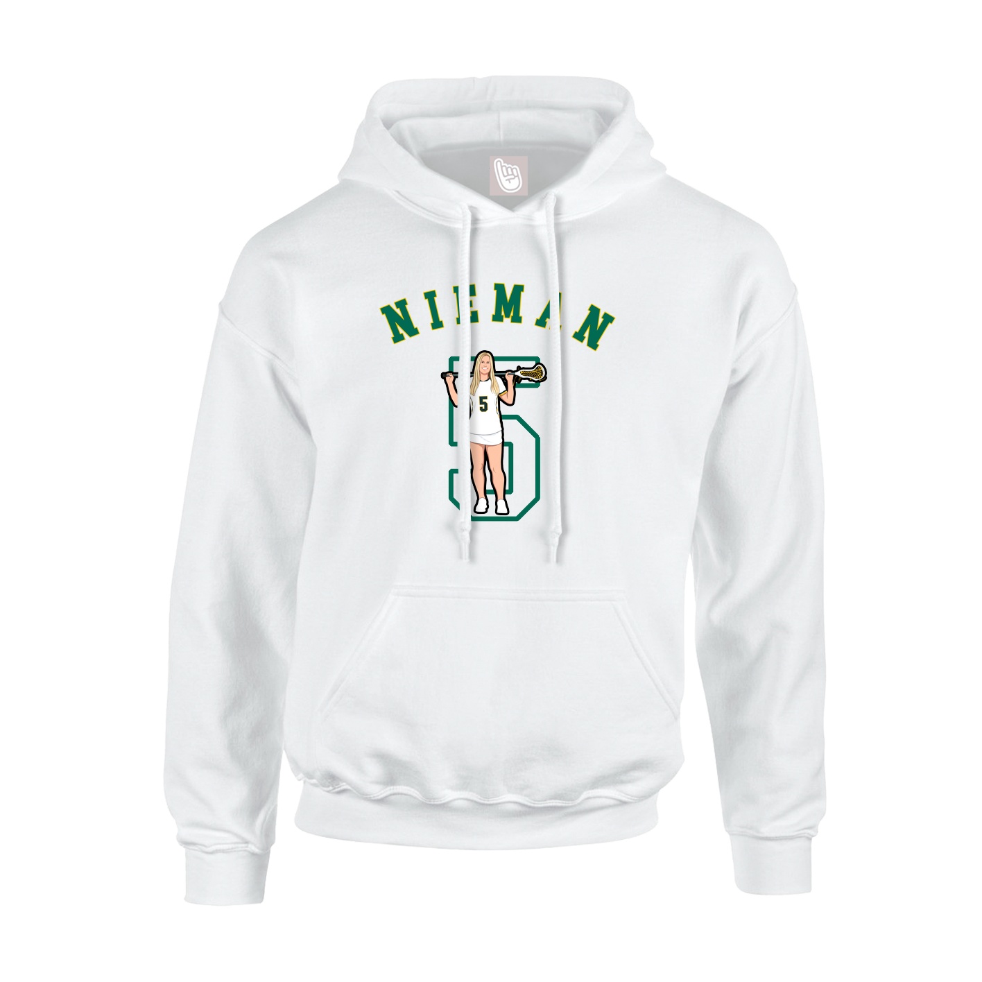 Youth Hoodie — Shirsey Arch in White