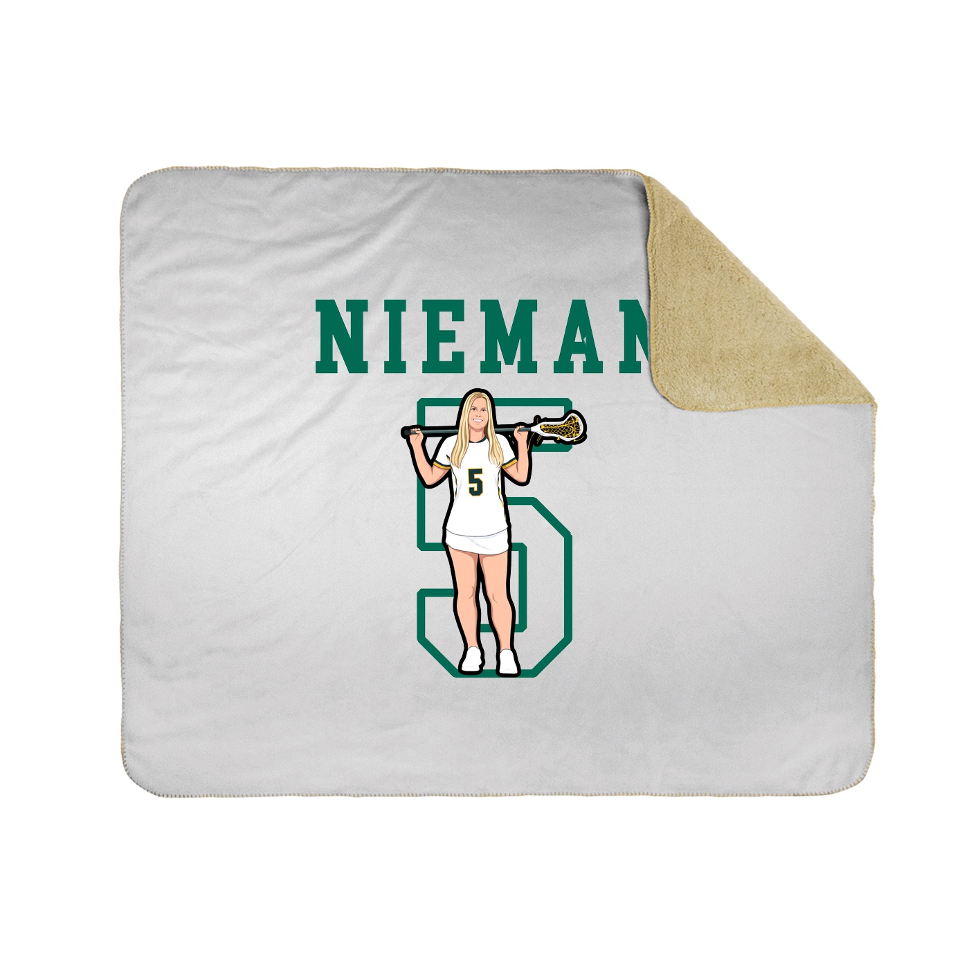 Throw Blanket — Shirsey in White