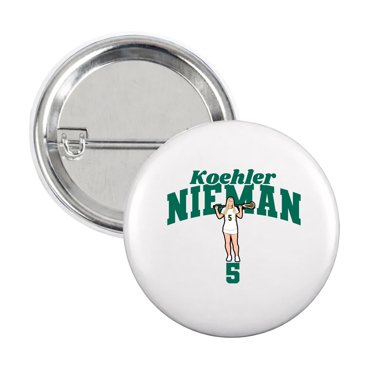 Game Day Button — Signature Arch in White