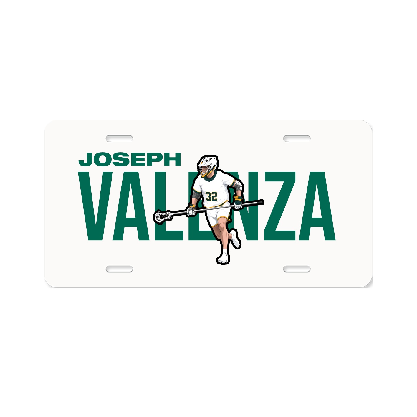 License Plate — Player Name in Classic