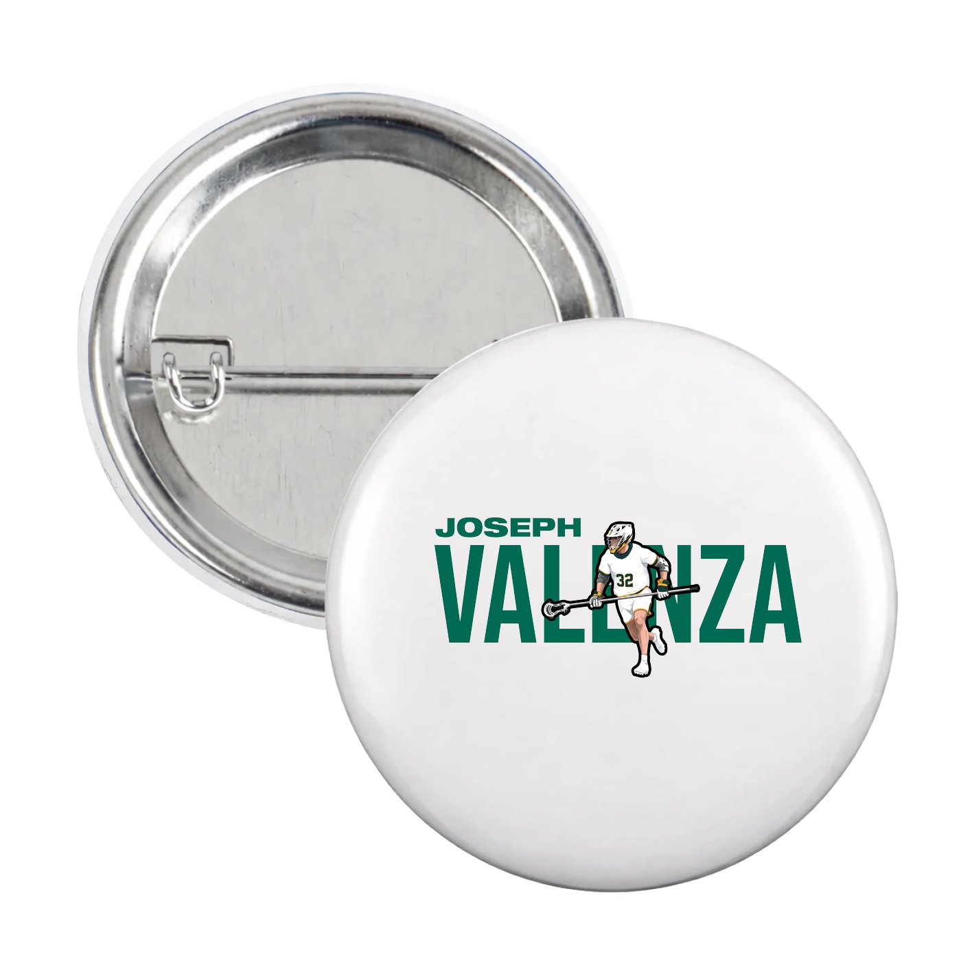 Game Day Button — Player Name in White