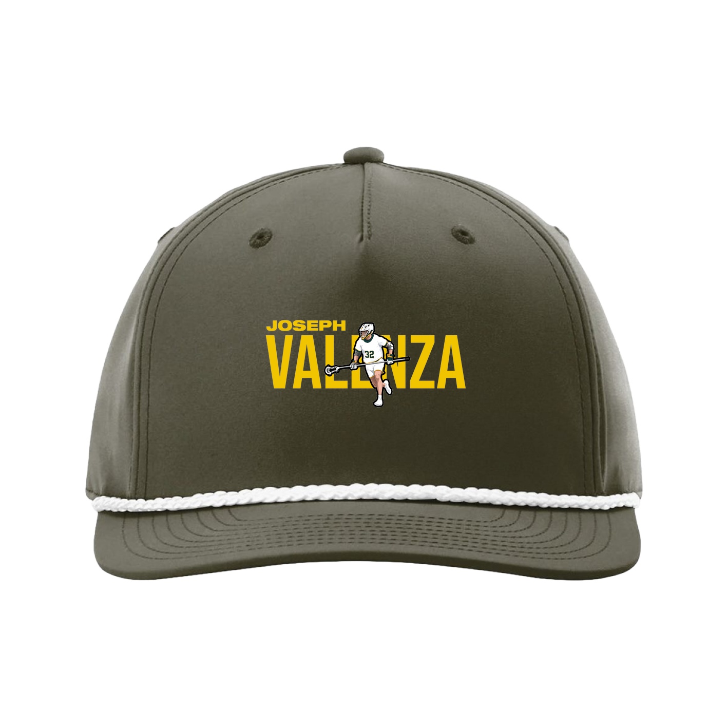 Five-Panel Classic Rope Cap — Player Name in Green