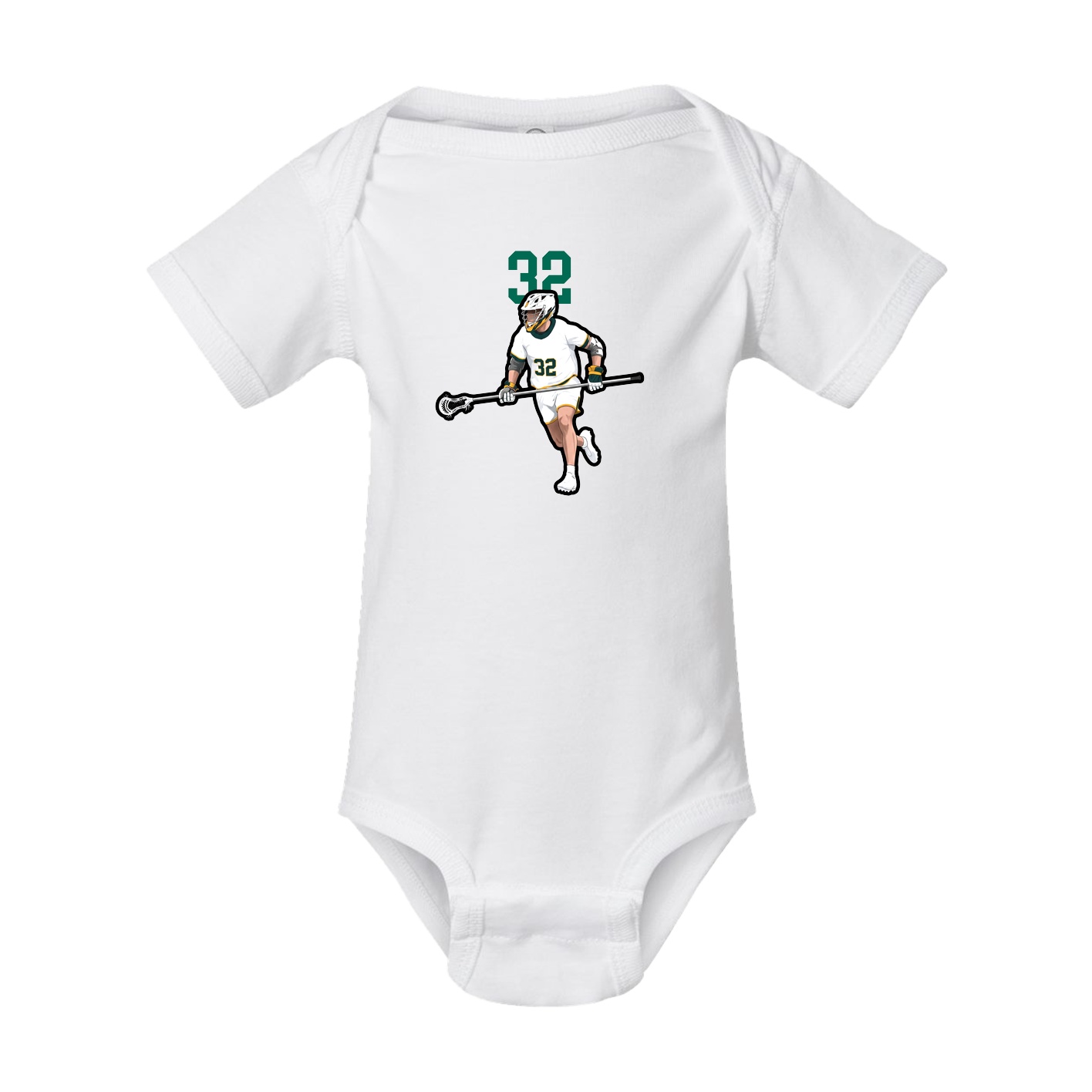 Baby Onesie — Number Top in White