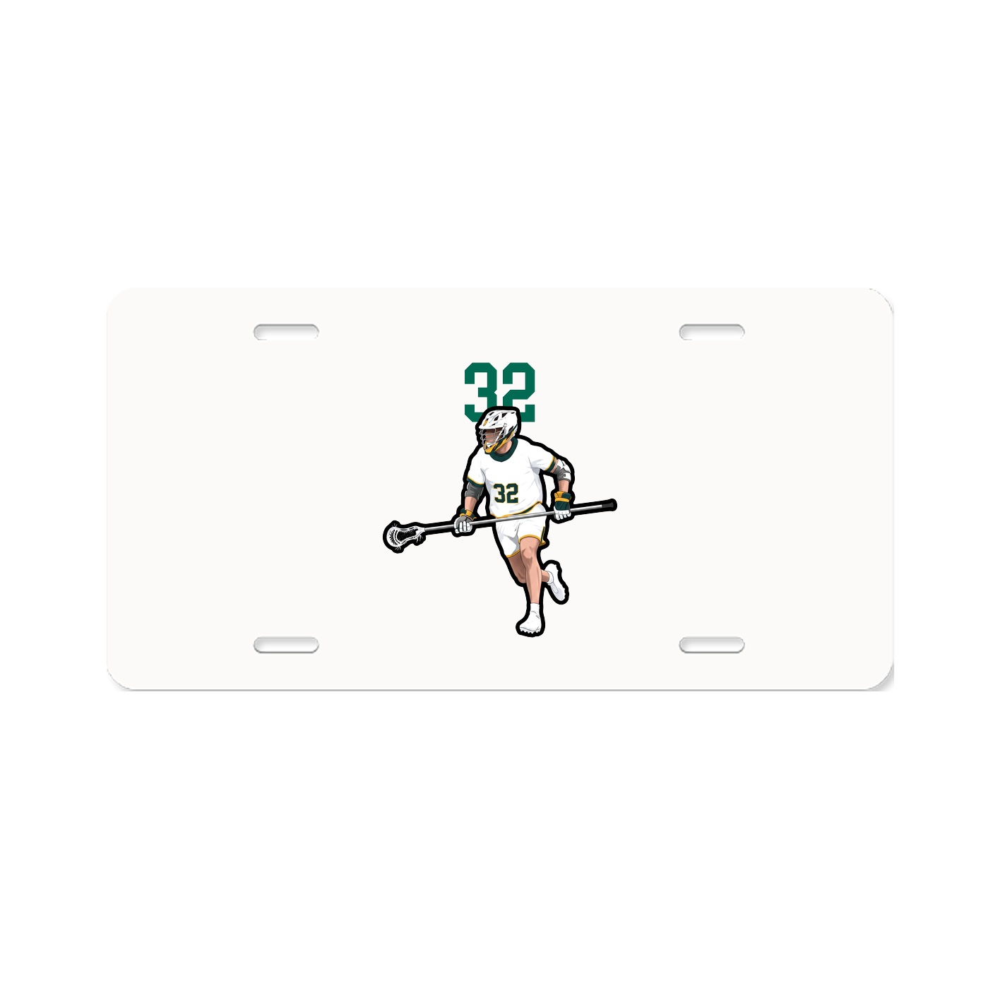 License Plate — Number Top in Classic