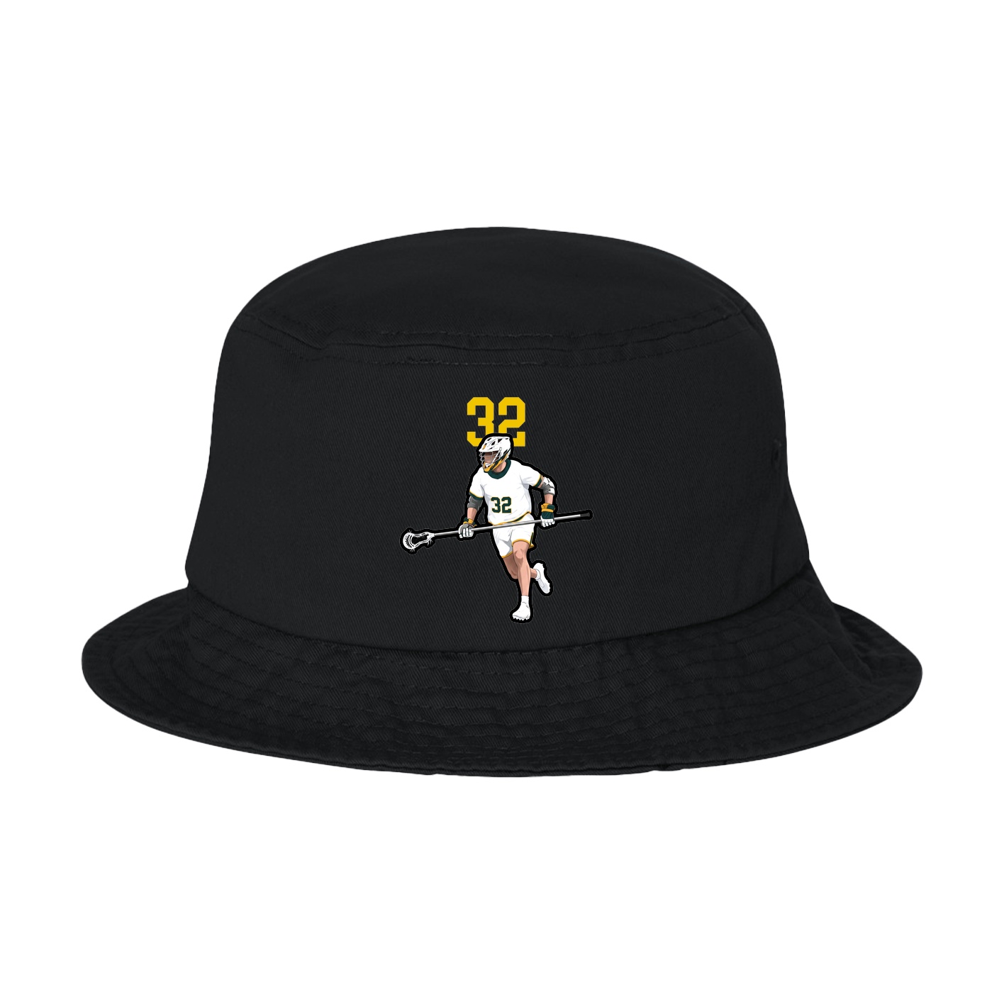 Bucket Cap — Number Top in Black