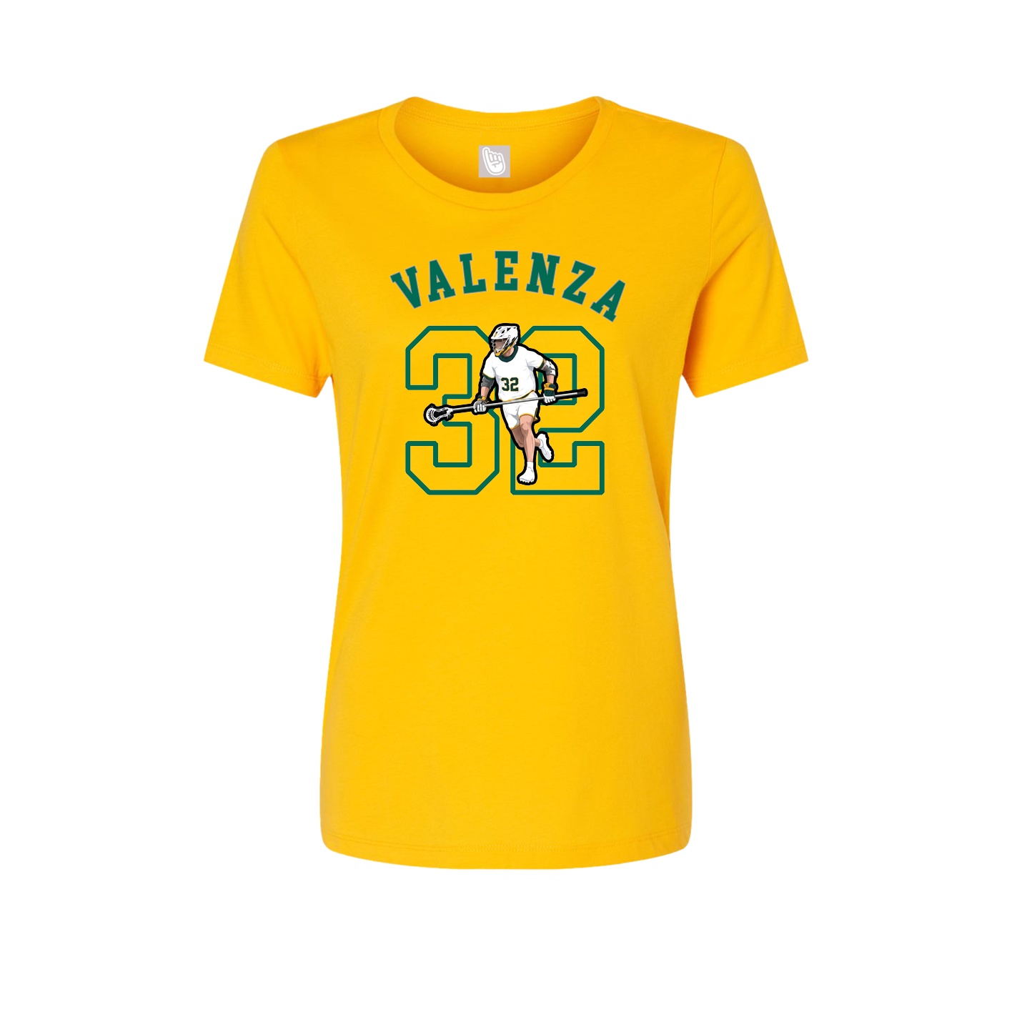 Fitted Women's Tee — Shirsey Arch in Gold