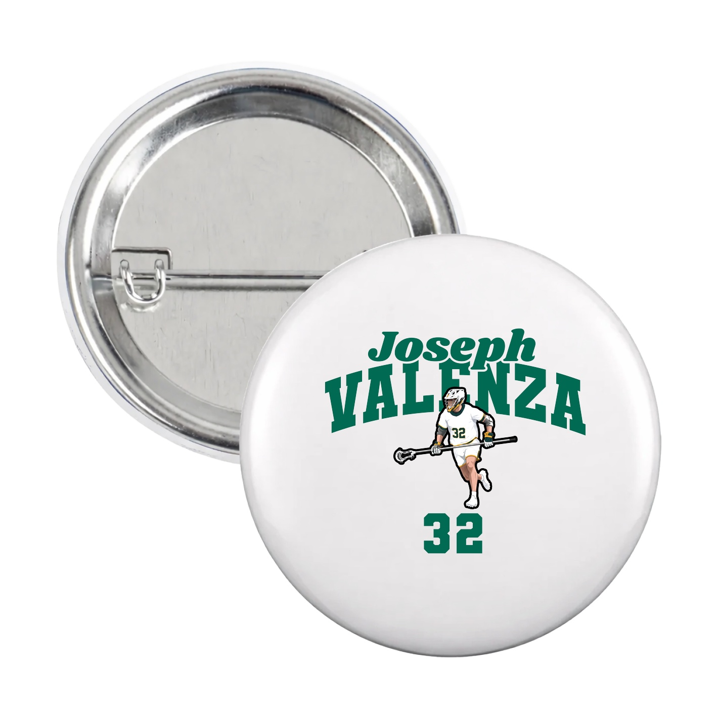Game Day Button — Signature Arch in White