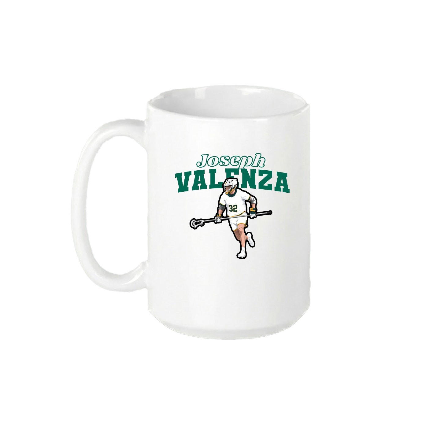 15oz Coffee Mug — Name Arch in White