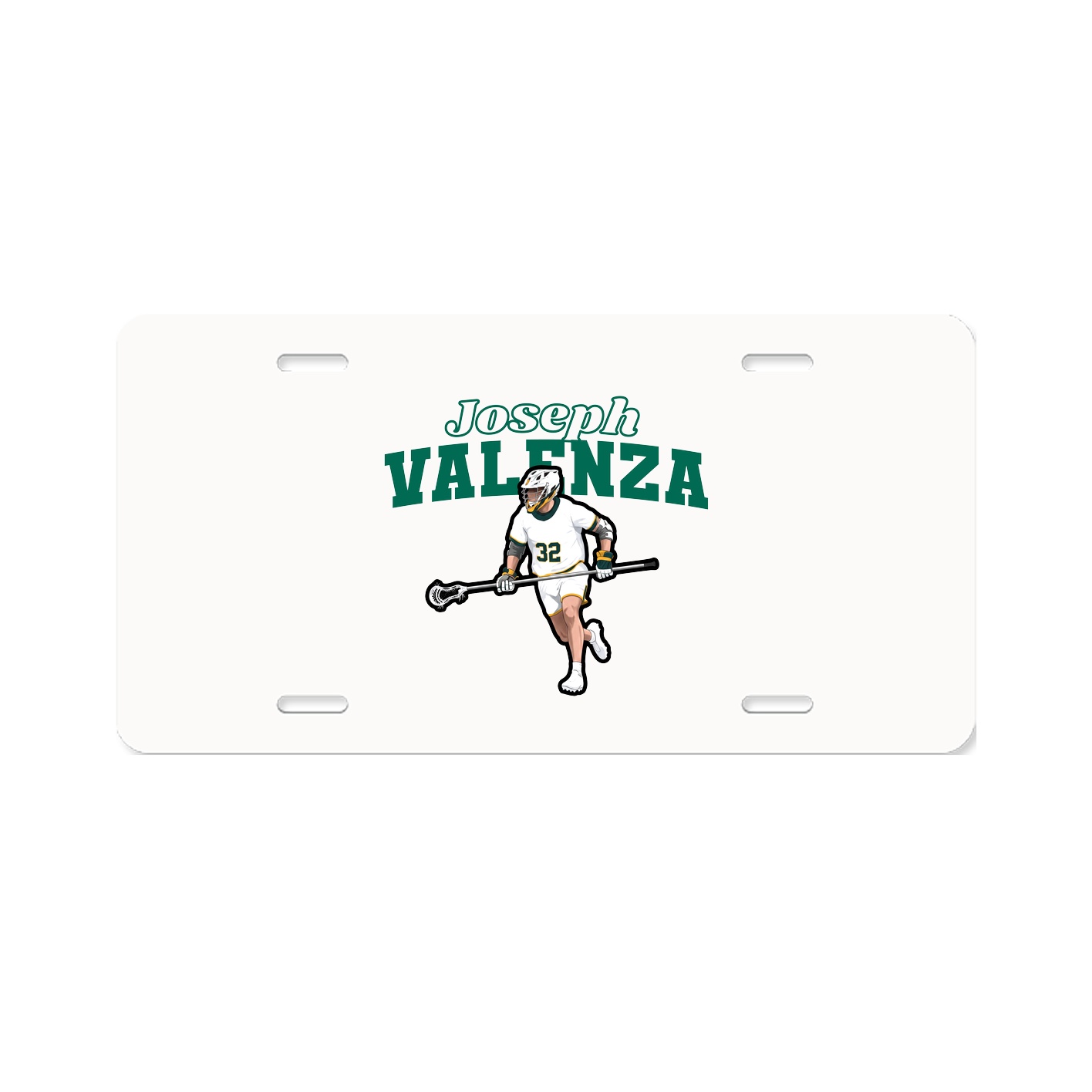 License Plate — Name Arch in Classic