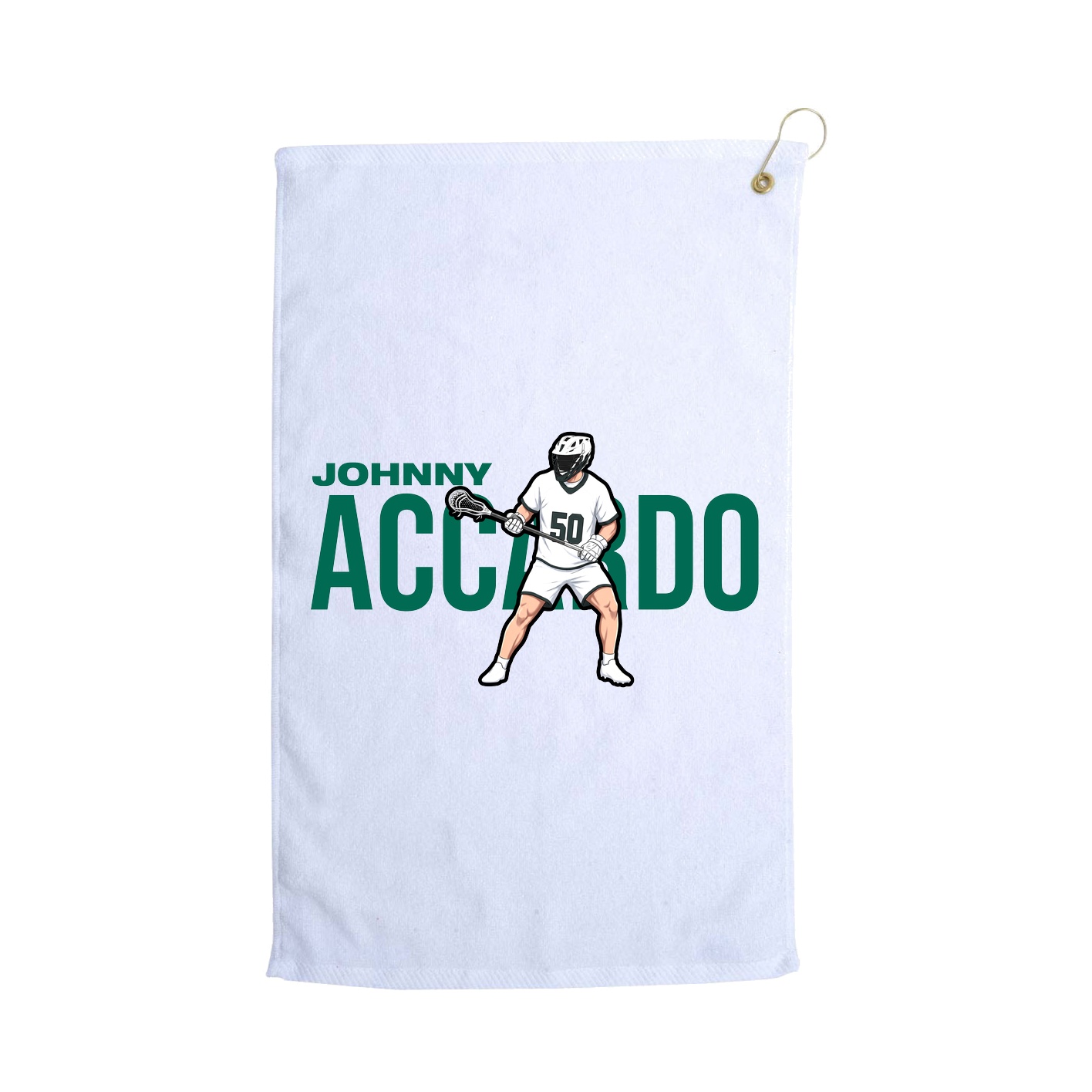 Golf Towel — Player Name in White