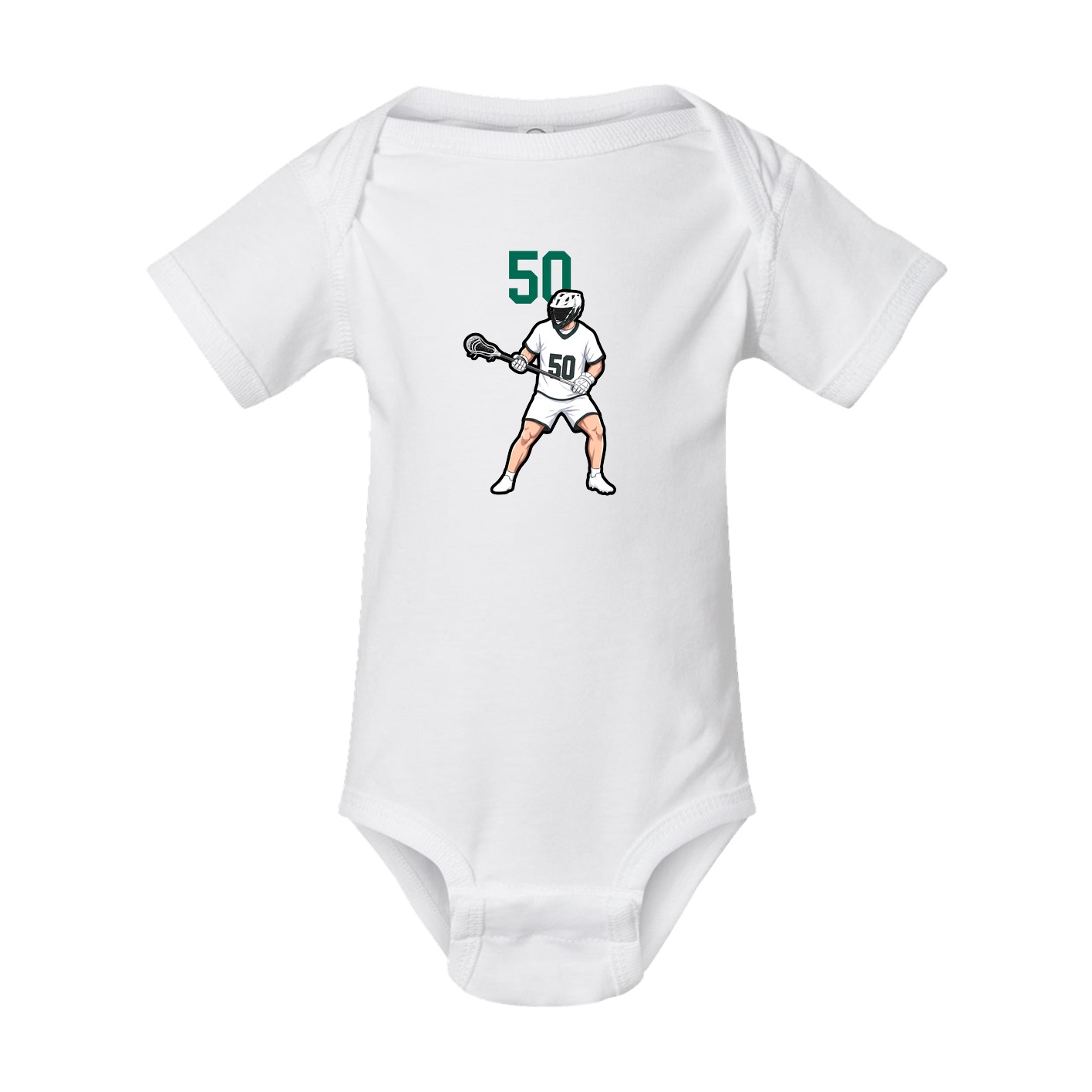 Baby Onesie — Number Top in White