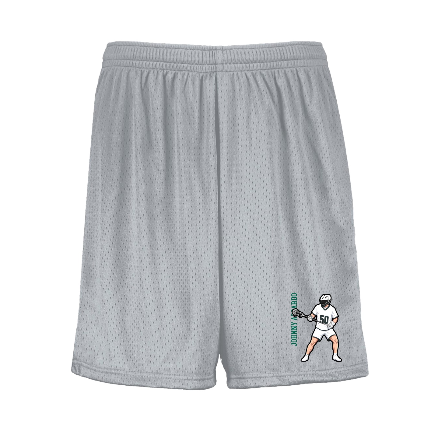 Shorts — Name Vertical in Silver