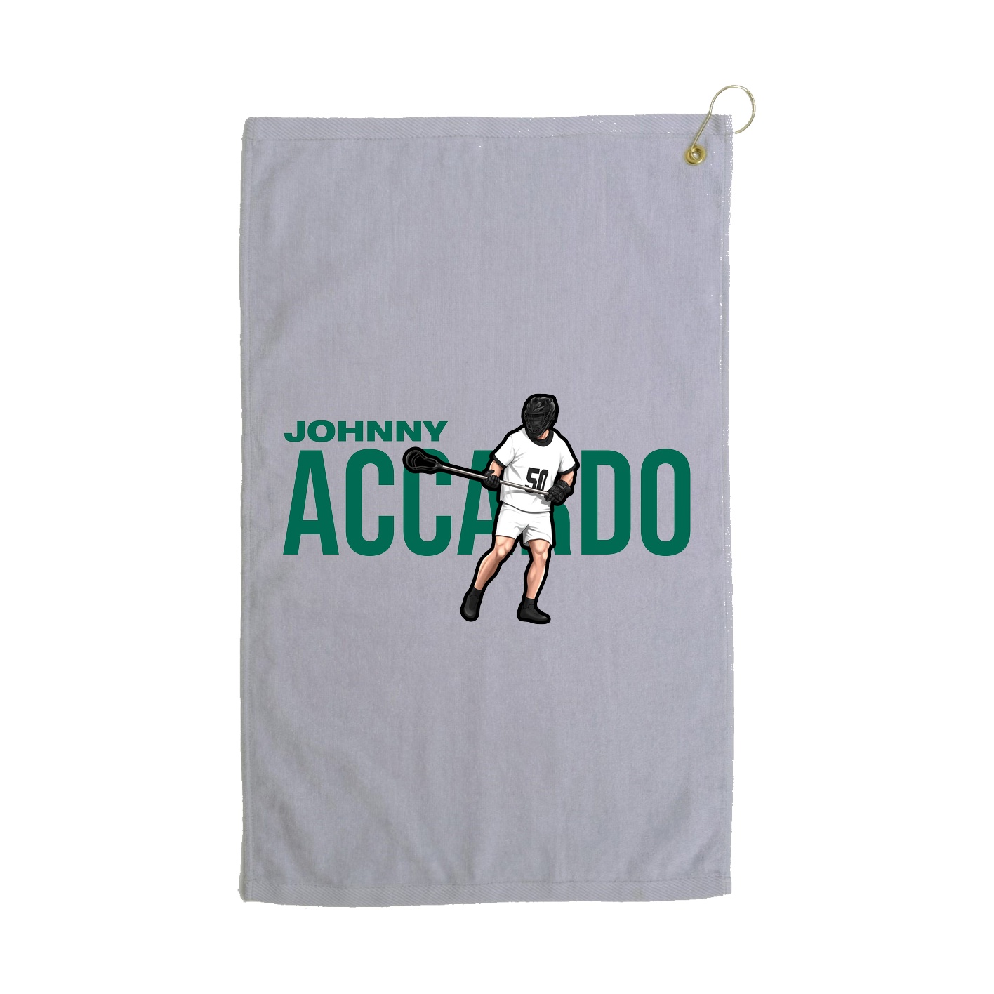 Golf Towel — Player Name in Grey