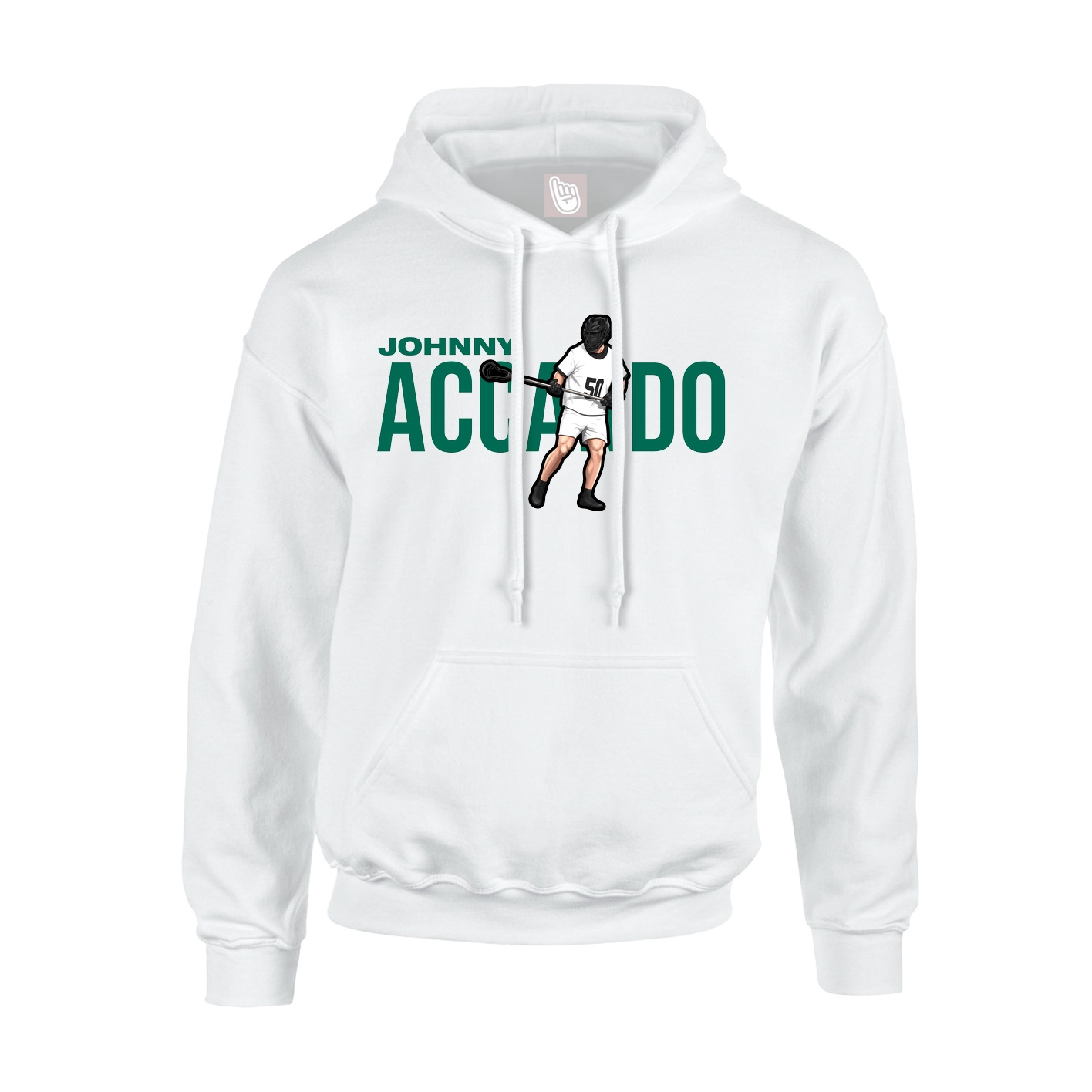 Youth Hoodie — Player Name in White