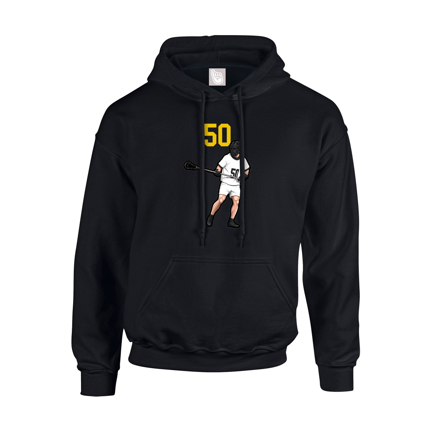 Hoodie — Number Top in Black
