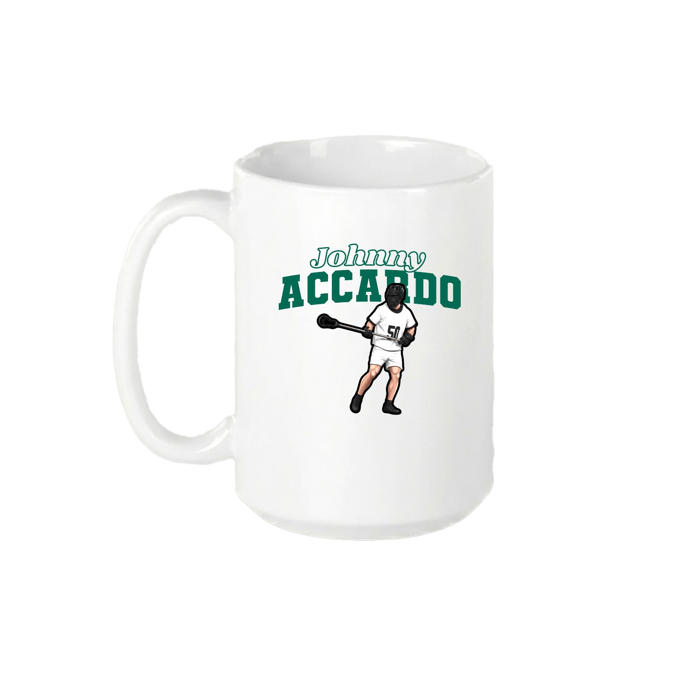 15oz Coffee Mug — Name Arch in White