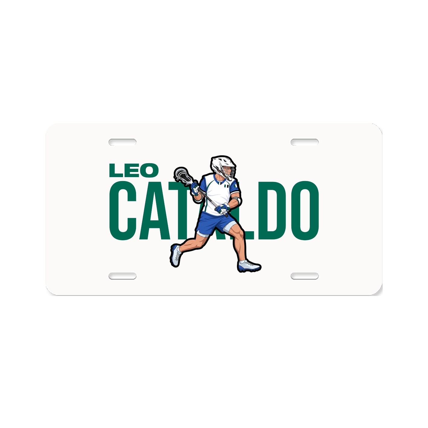 License Plate — Player Name in Classic