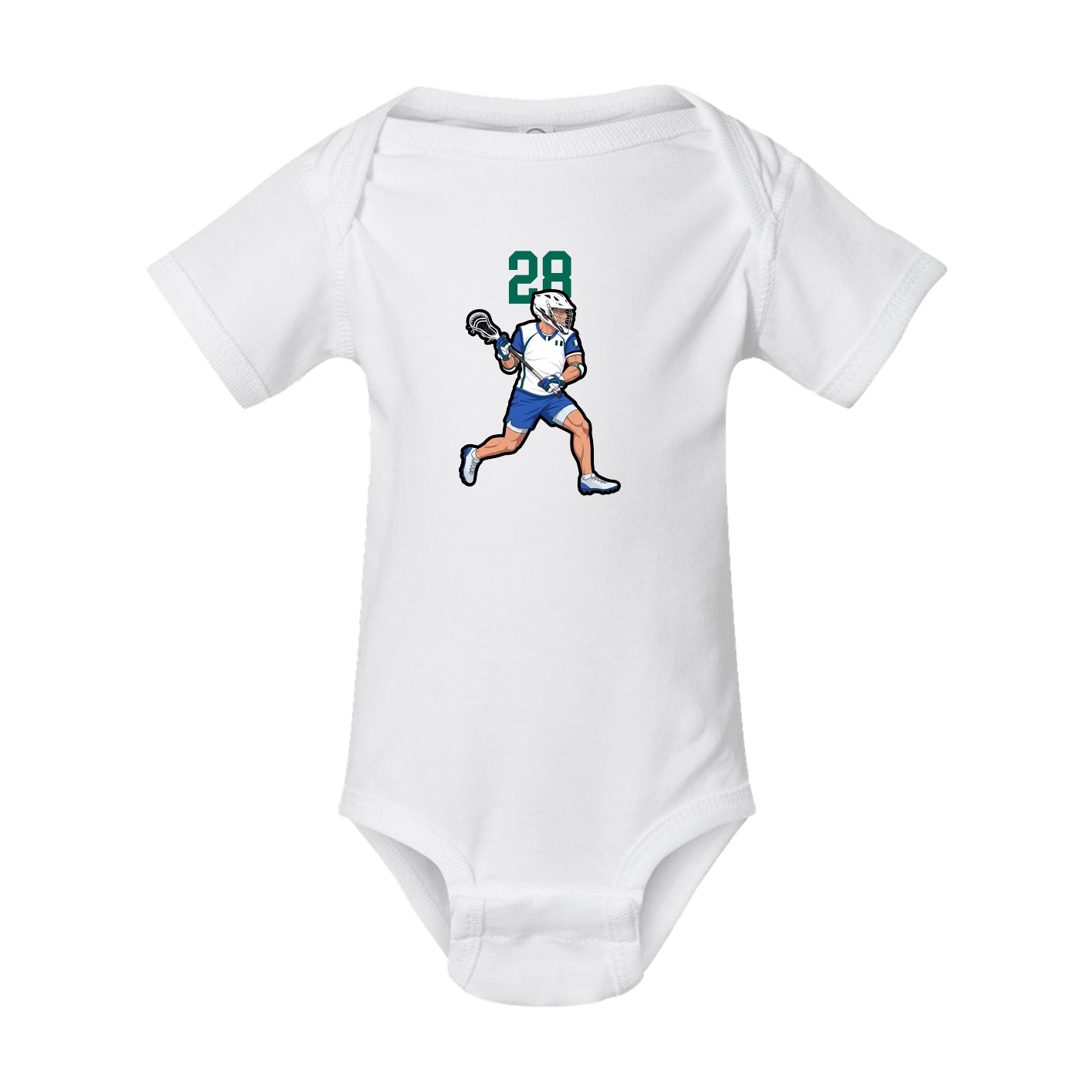 Baby Onesie — Number Top in White