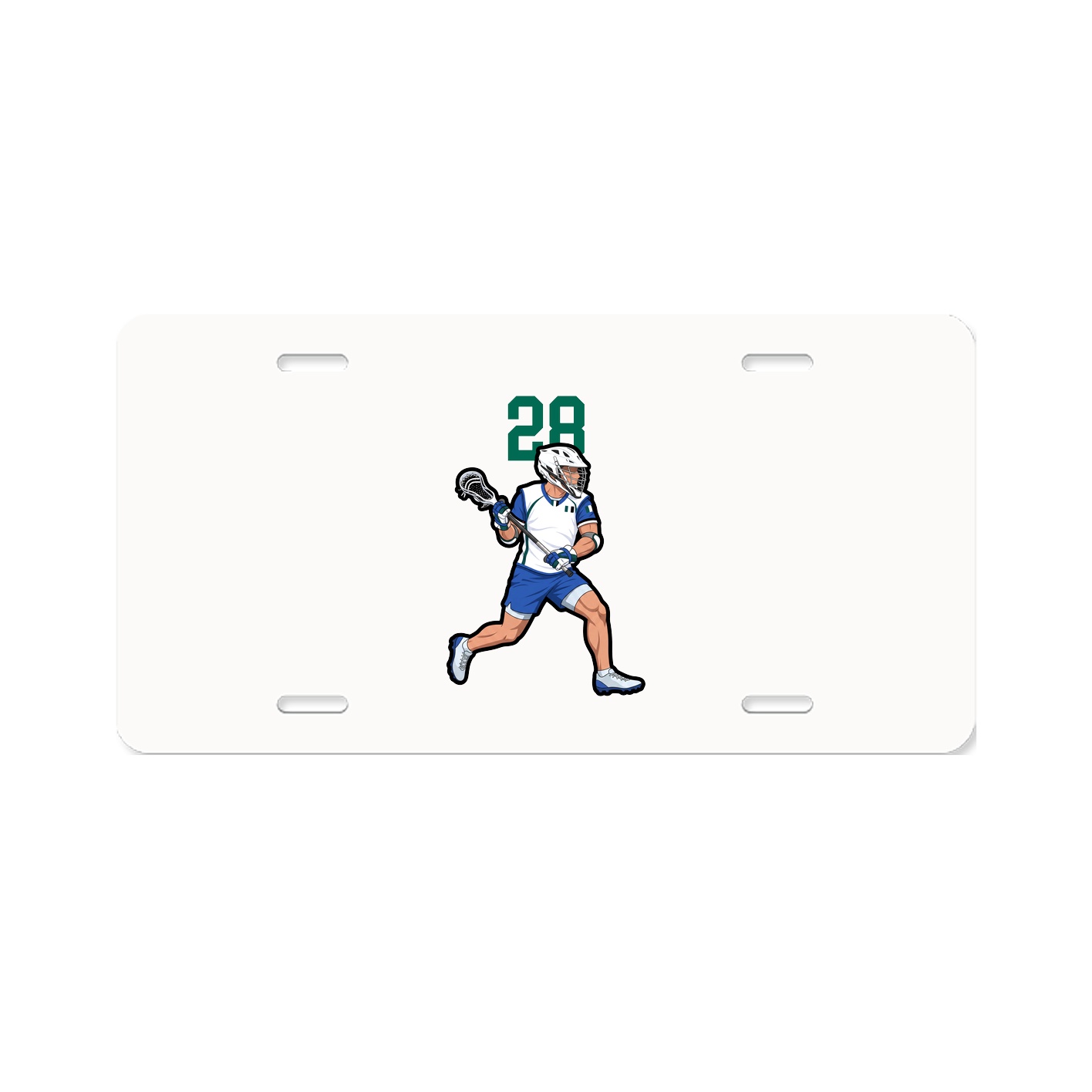 License Plate — Number Top in Classic
