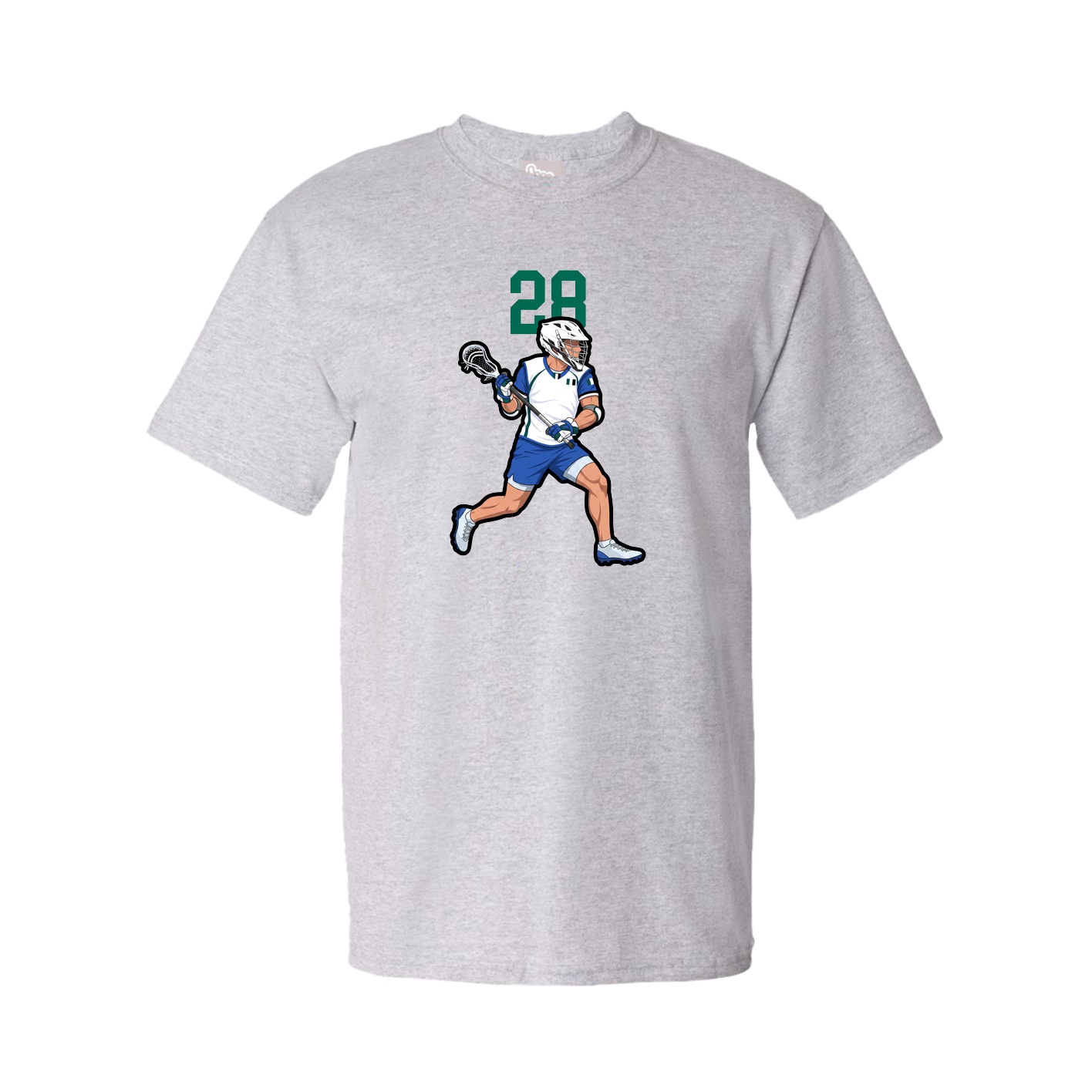Youth Tee — Number Top in Grey
