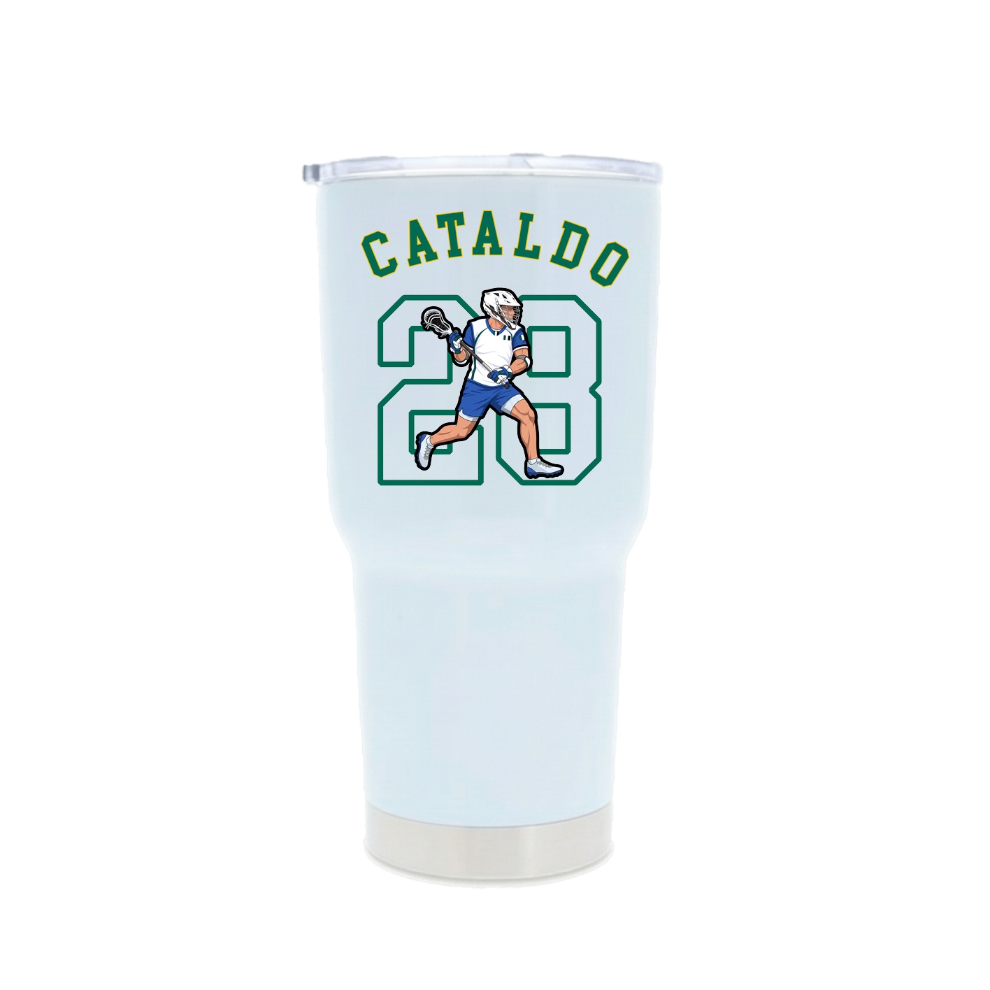 30oz Stainless Steel Tumbler — Shirsey Arch in White