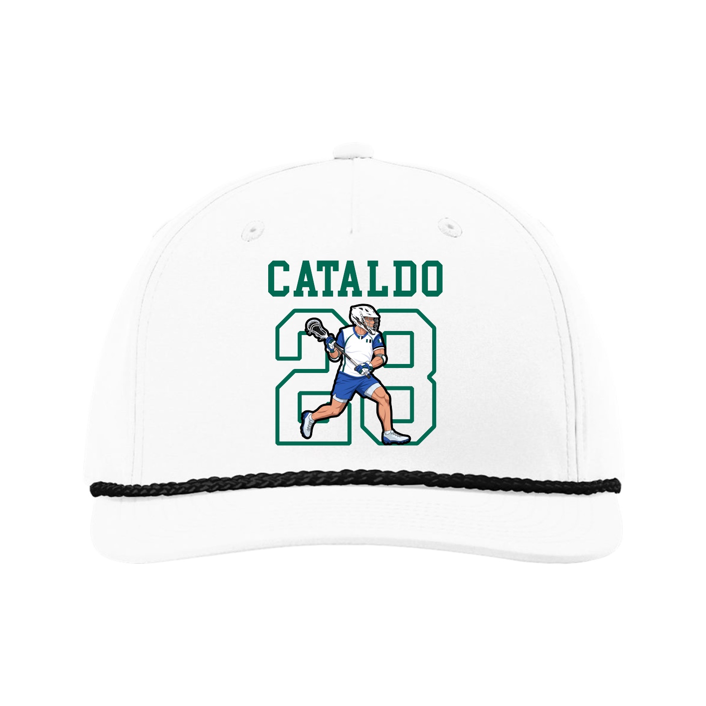 Five-Panel Classic Rope Cap — Shirsey in White