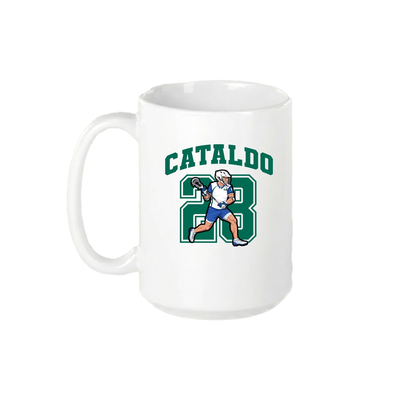15oz Coffee Mug — Number in White