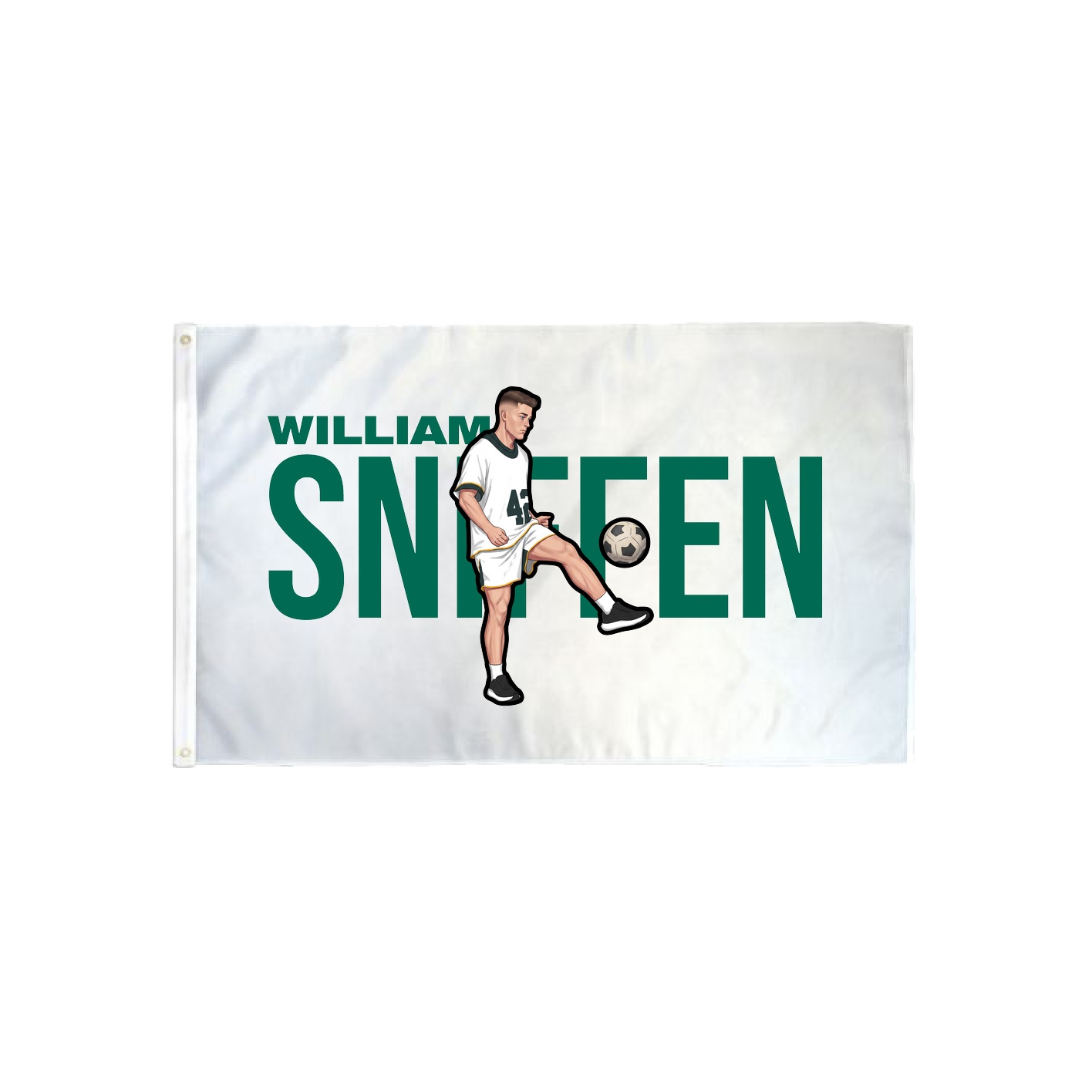 3x5 Flag — Player Name in Classic