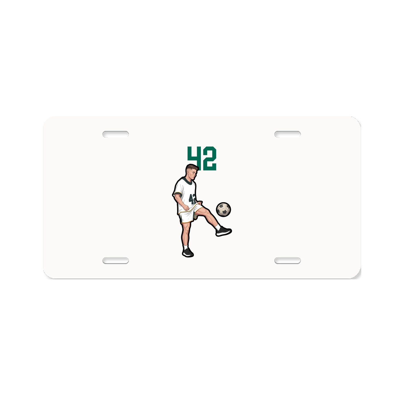 License Plate — Number Top in Classic