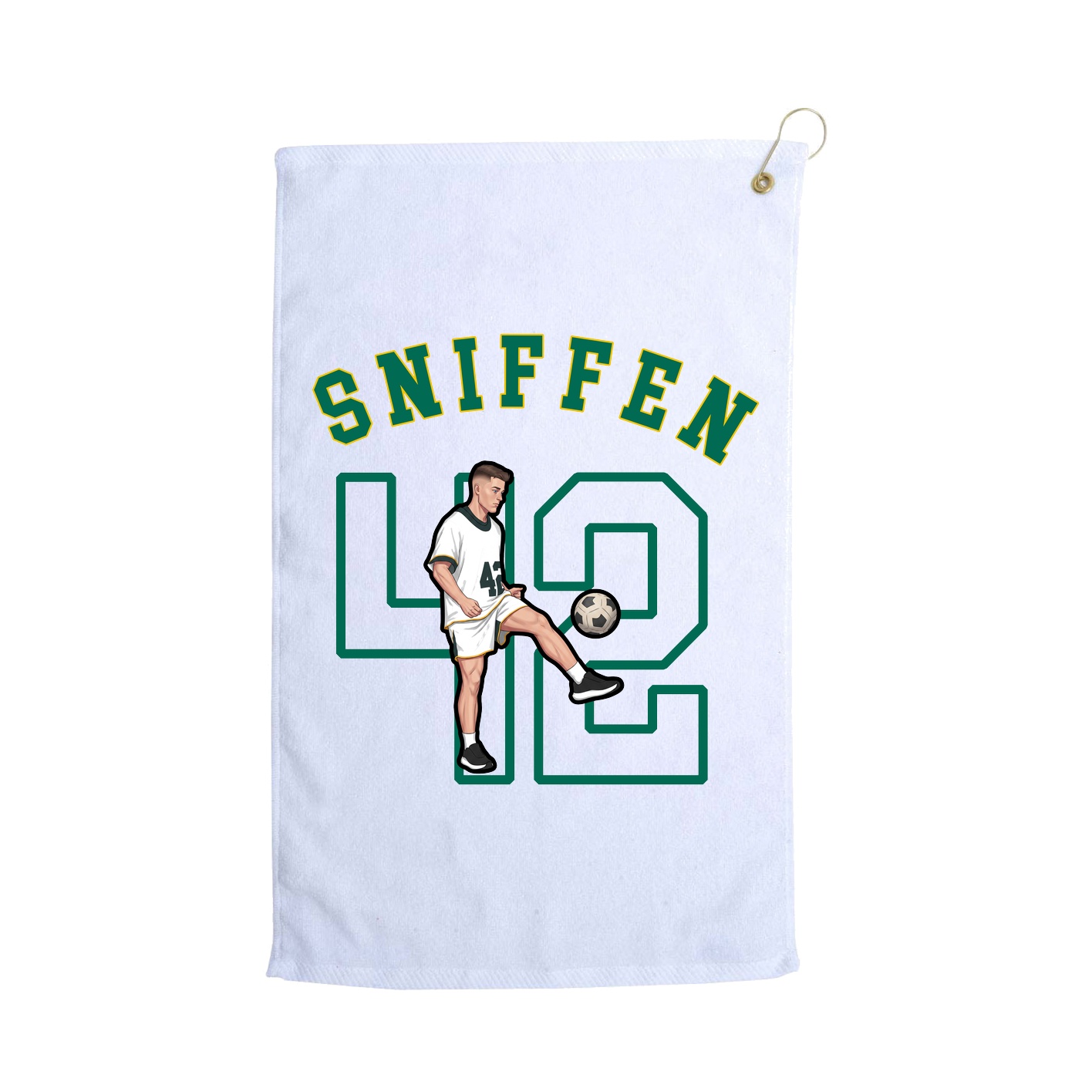Golf Towel — Shirsey Arch in White