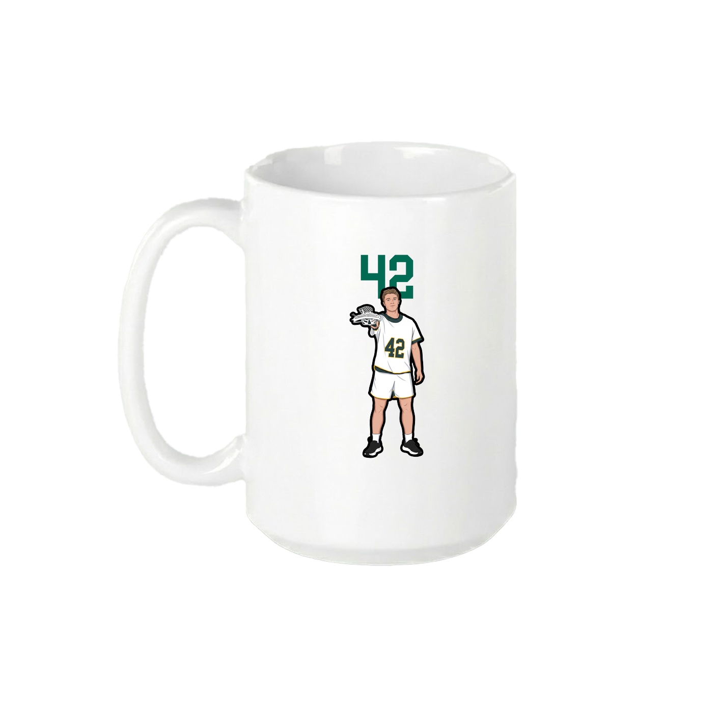 15oz Coffee Mug — Number Top in White
