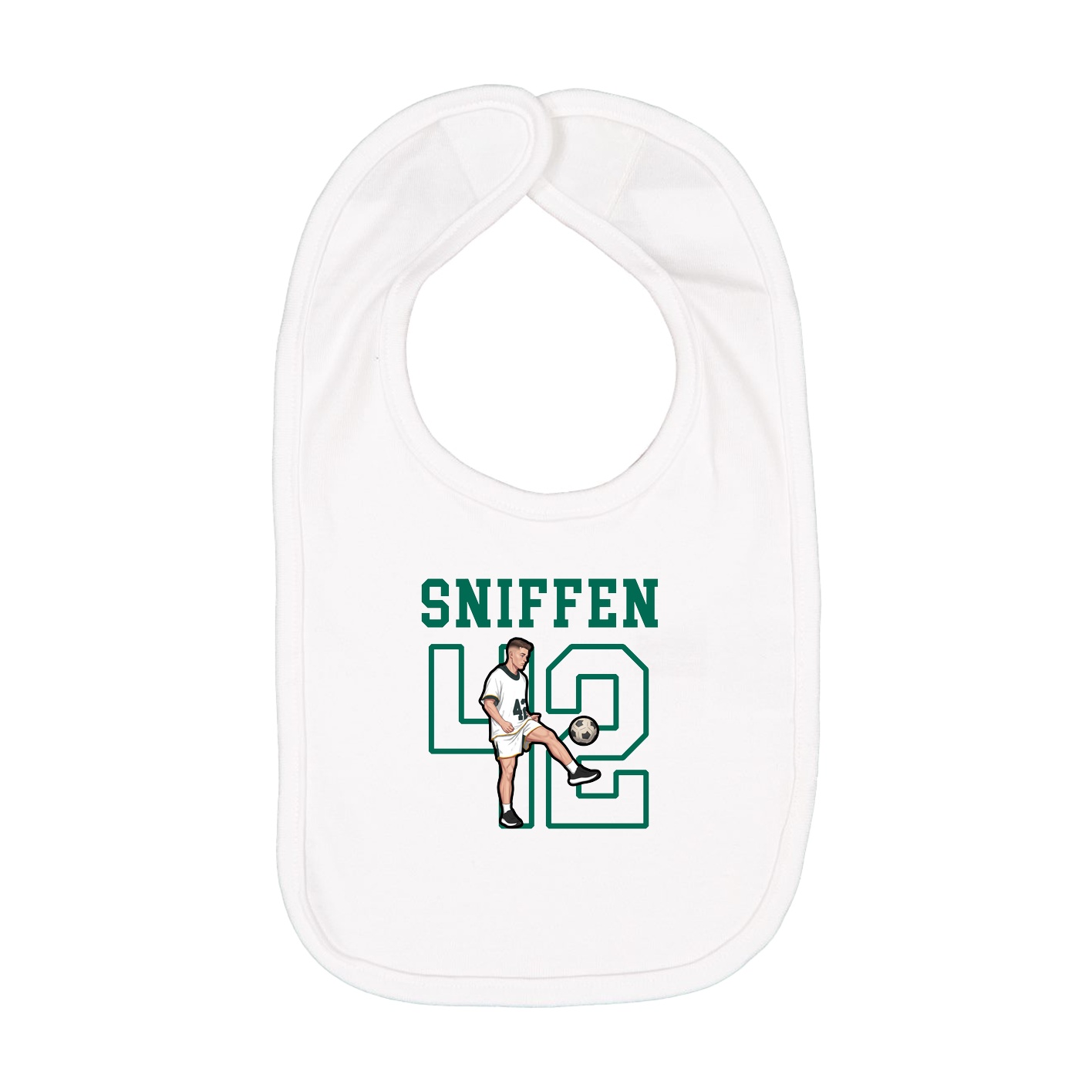 Infant Bib — Shirsey in White