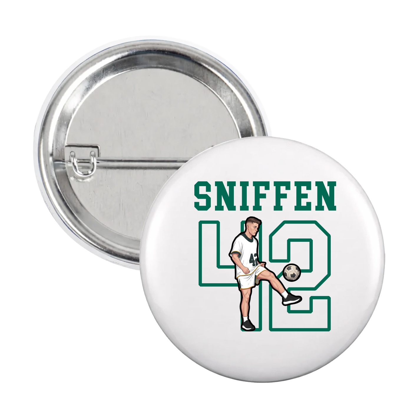 Game Day Button — Shirsey in White