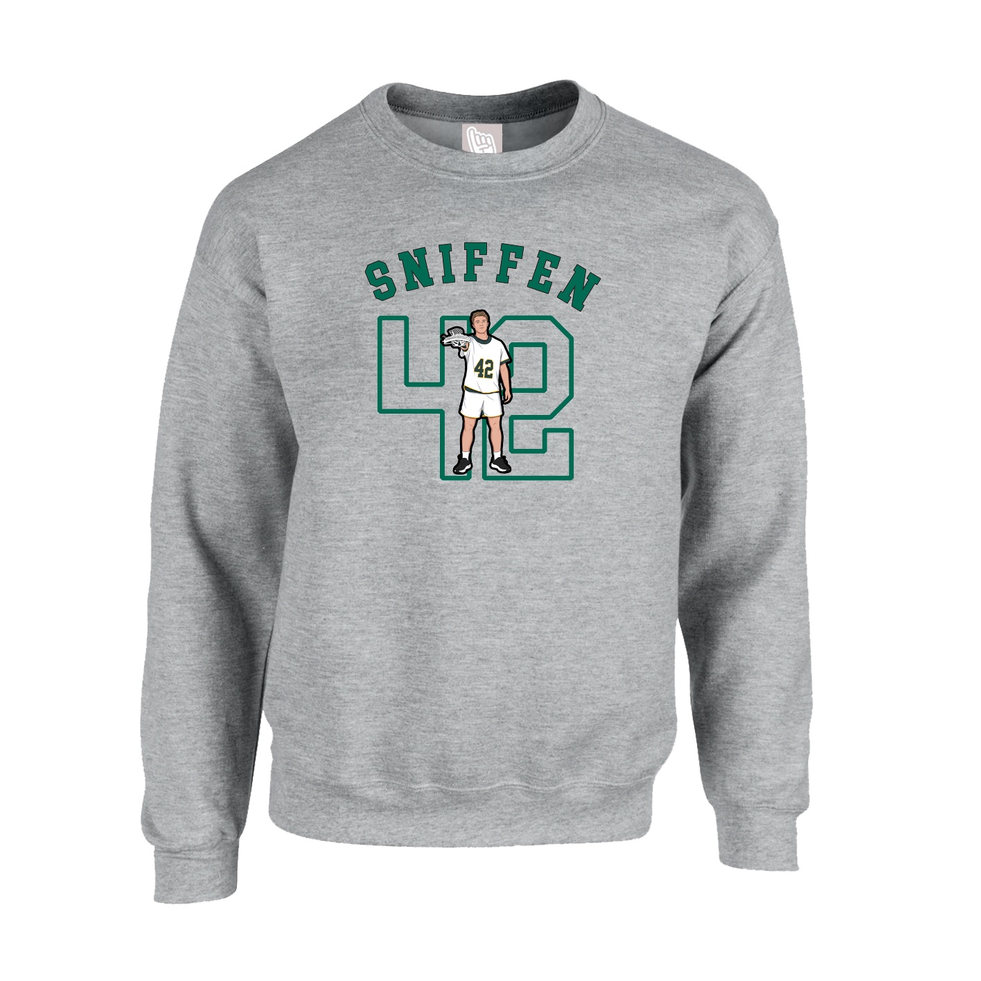 Fleece Crew — Shirsey Arch in Grey