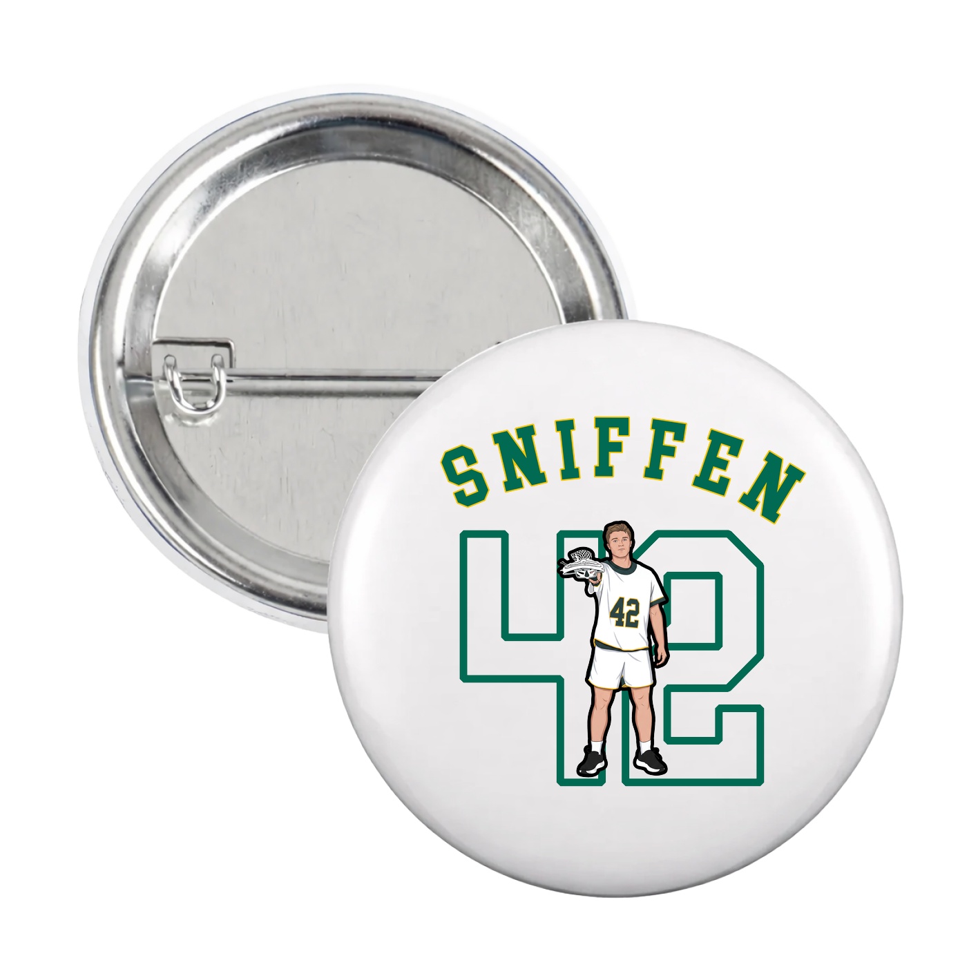 Game Day Button — Shirsey Arch in White