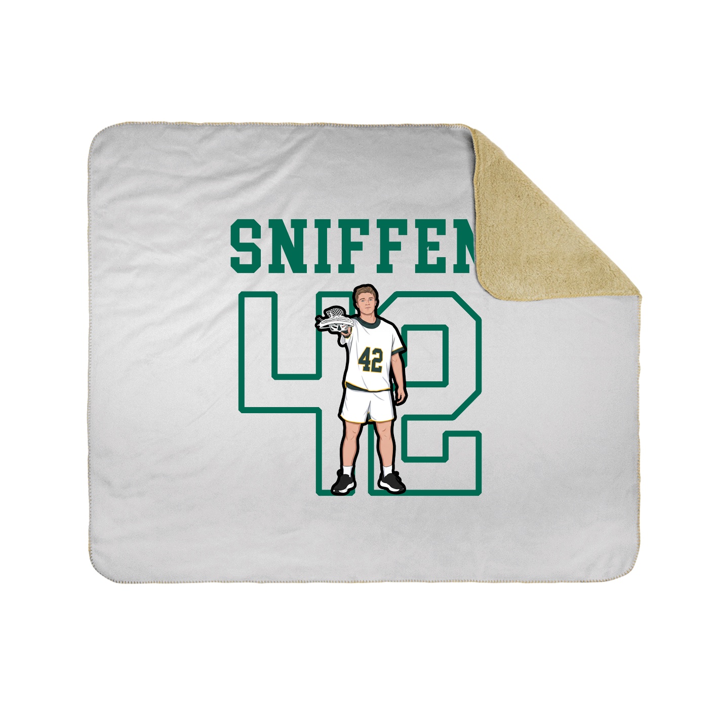 Throw Blanket — Shirsey in White