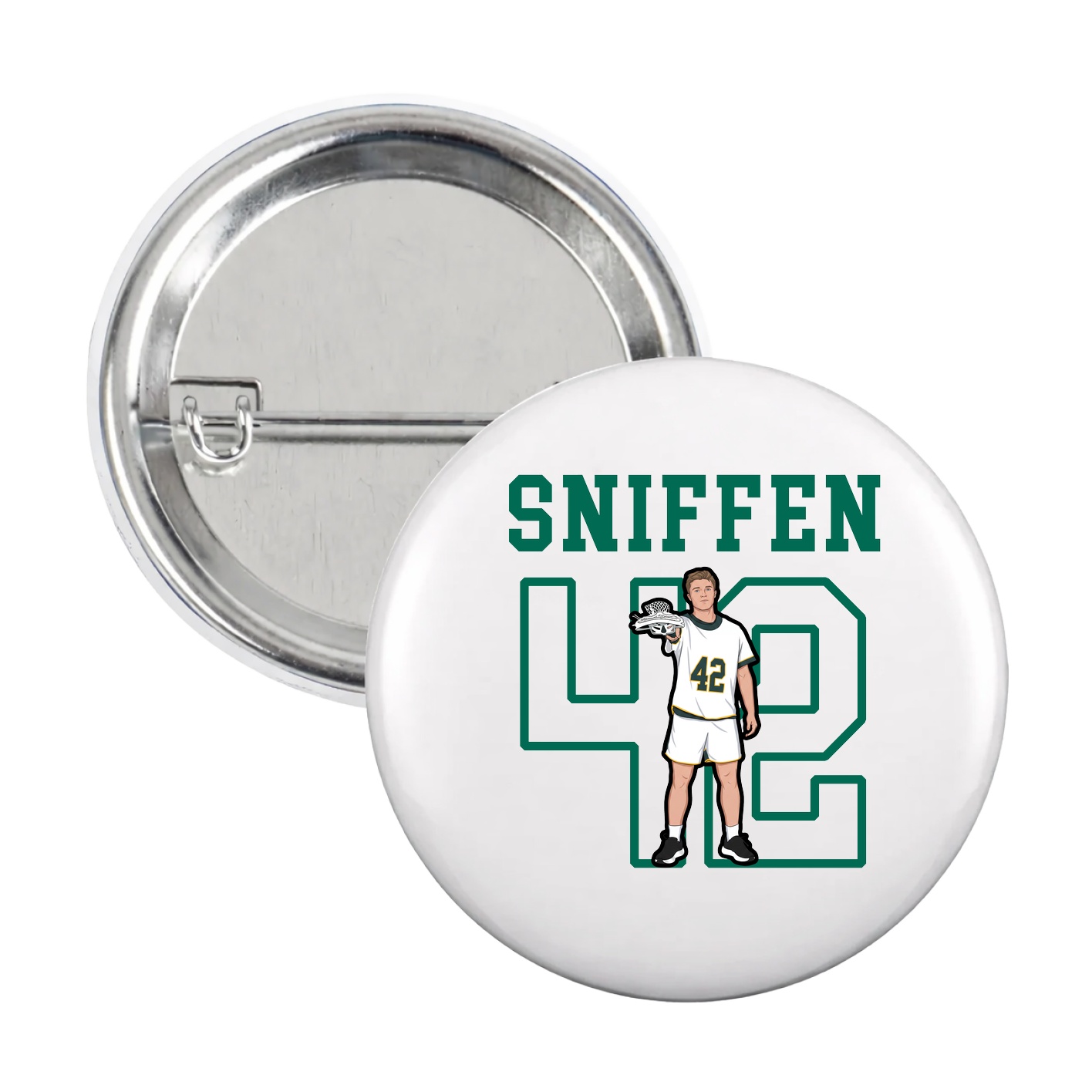 Game Day Button — Shirsey in White